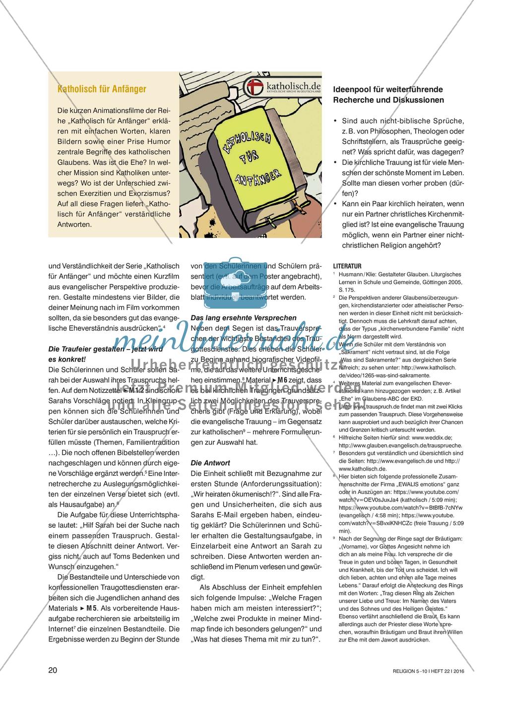 „Wir heiraten ökumenisch!?“ - Zum konfessionellen Profil der Trauung Preview 3