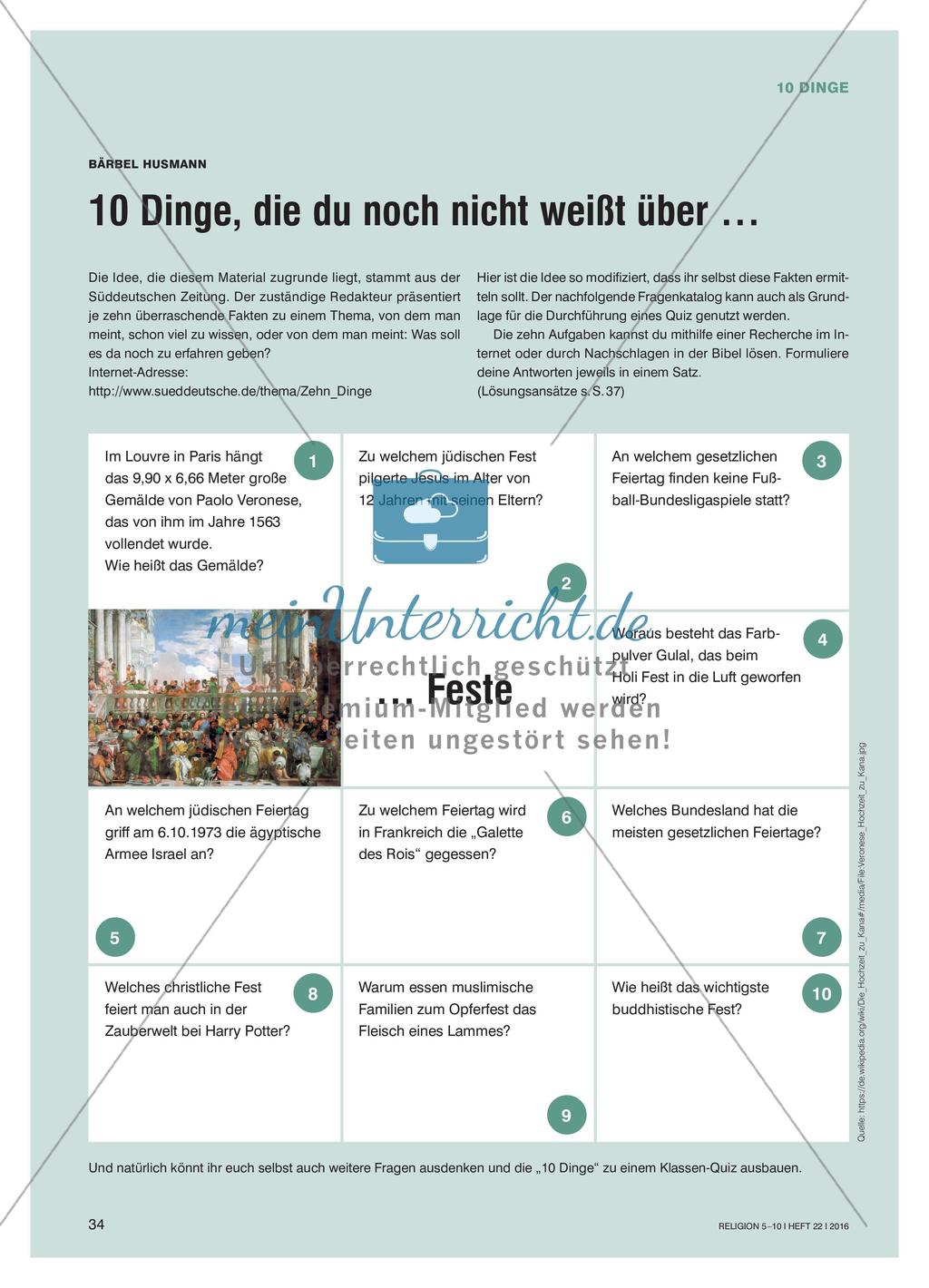 10 Dinge, die du noch nicht weißt über Feste Preview 1