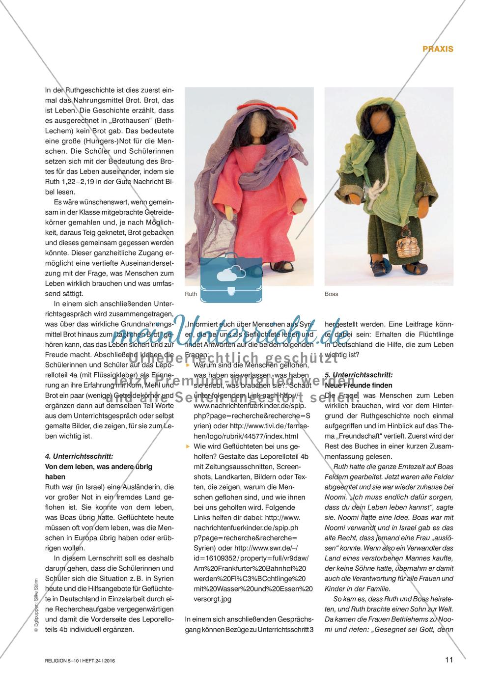 Schutz unter den Flügeln Gottes - Wie Ruth vor der Not flieht, neue Freunde findet und dabei Gott kennenlernt Preview 4