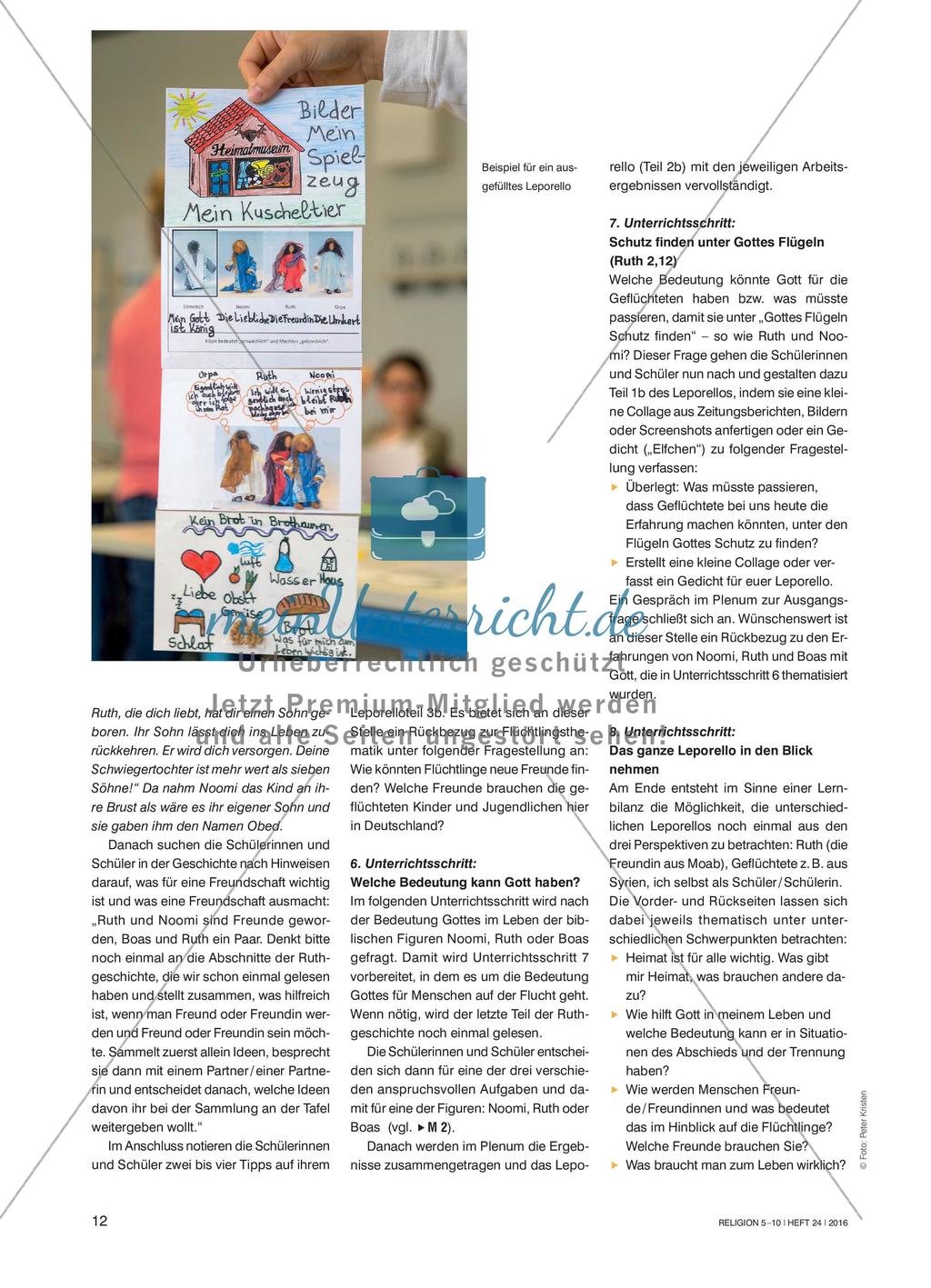 Schutz unter den Flügeln Gottes - Wie Ruth vor der Not flieht, neue Freunde findet und dabei Gott kennenlernt Preview 5