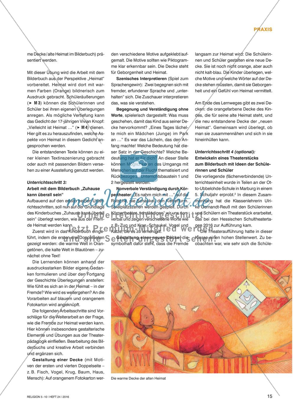 Ich bin immer ich – zuhause und überall: Unterrichtsbausteine zum Bilderbuch „Zuhause kann überall sein“ Preview 3