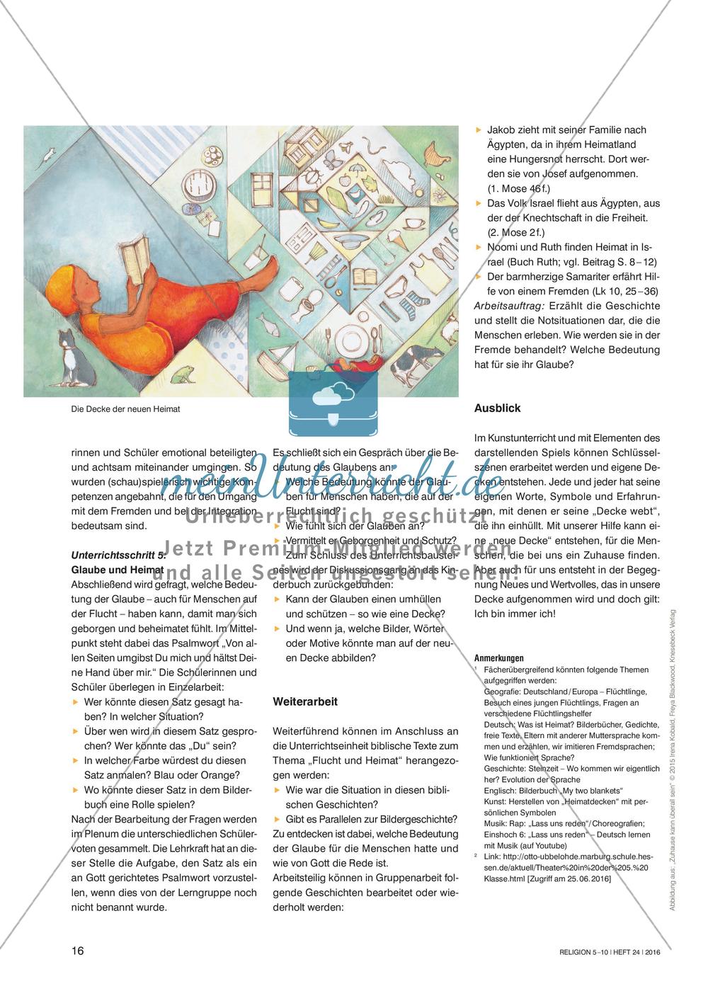 Ich bin immer ich – zuhause und überall: Unterrichtsbausteine zum Bilderbuch „Zuhause kann überall sein“ Preview 4