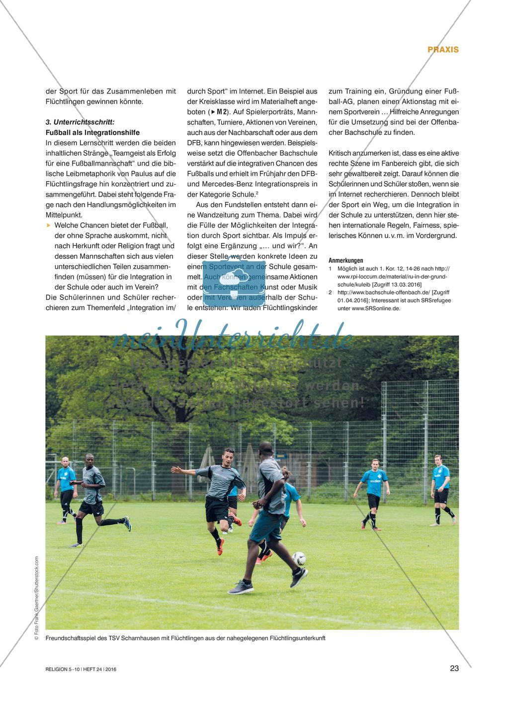 Wir wollen gemeinsam gewinnen! - Fußball als Integrationshilfe in Verein und Schule?! Preview 4