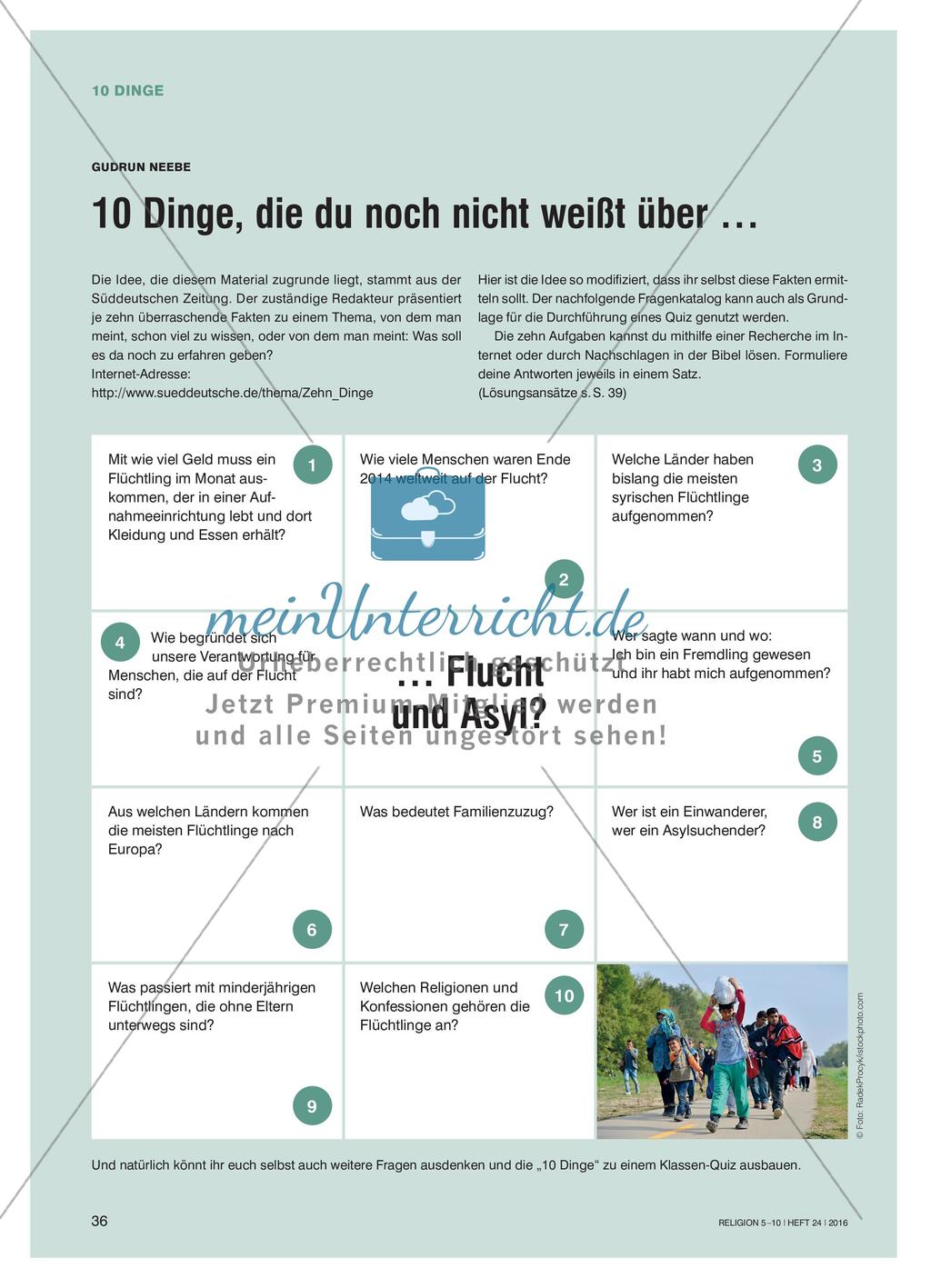 10 Dinge, die du noch nicht weißt über Flucht und Asyl Preview 1
