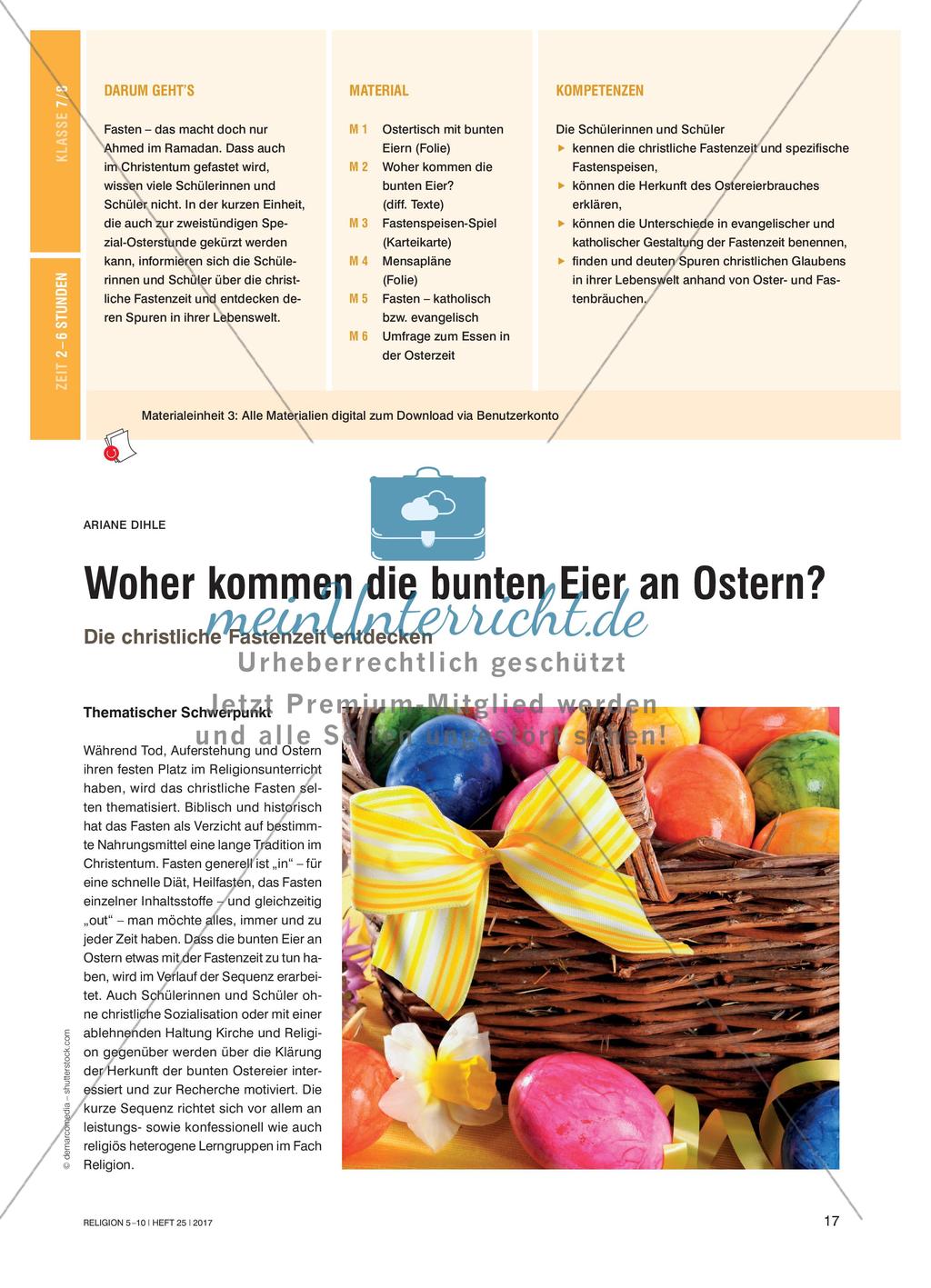 Entdecken der christlichen Fastenzeit Preview 1