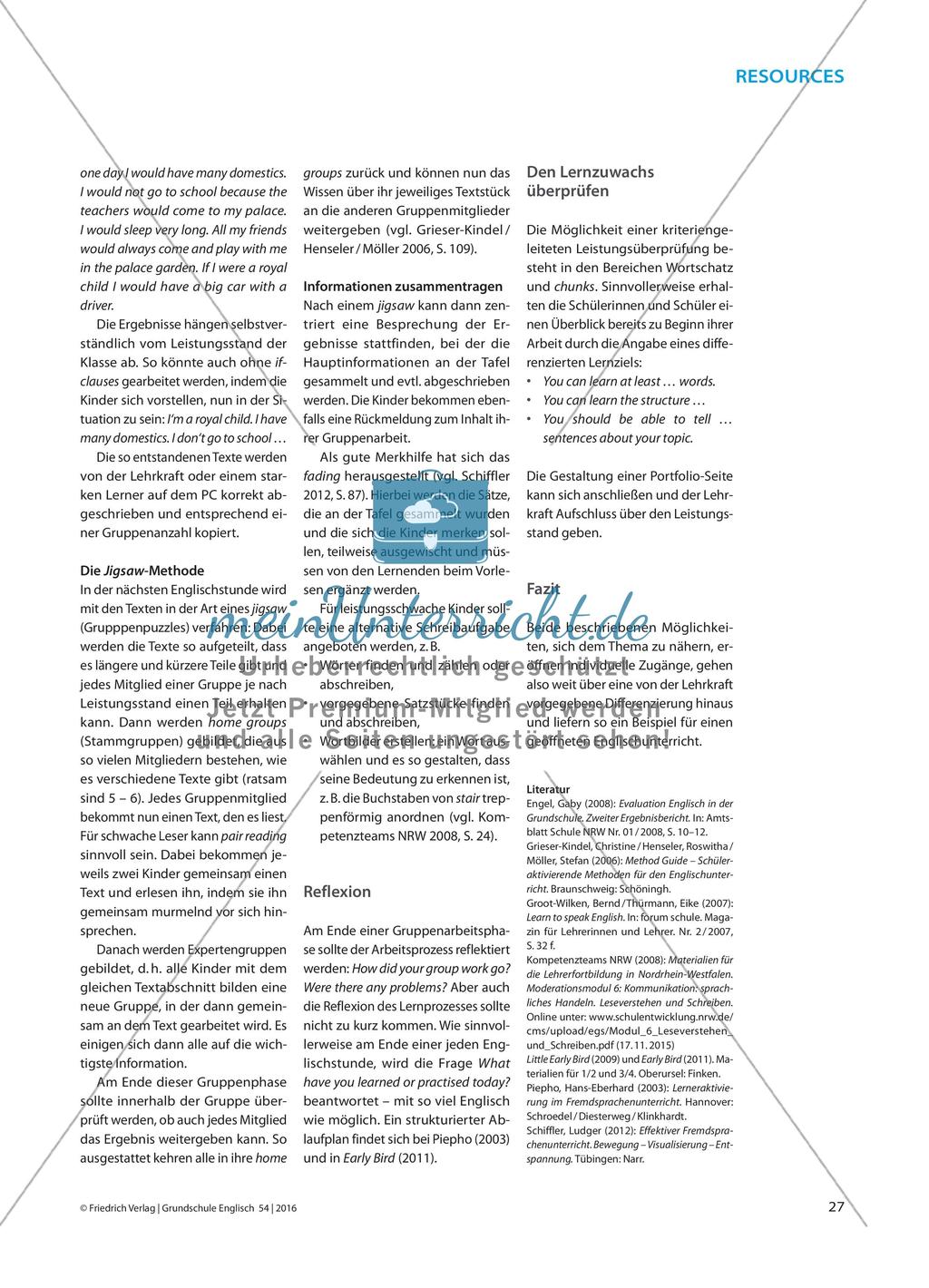 Royal Child for One Day - Individuelle Zugänge schaffen in offenen Unterrichtsszenarien Preview 4
