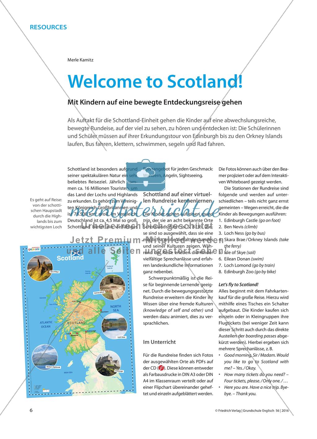 Welcome to Scotland! - Mit Kindern auf eine bewegte Entdeckungsreise gehen Preview 1