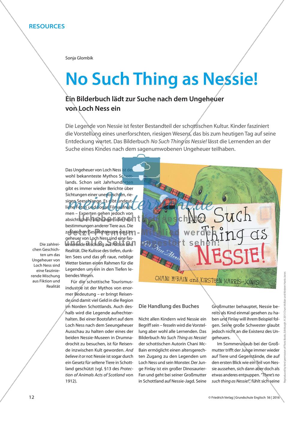No Such Thing as Nessie! - Ein Bilderbuch lädt zur Suche nach dem Ungeheuer von Loch Ness ein Preview 1