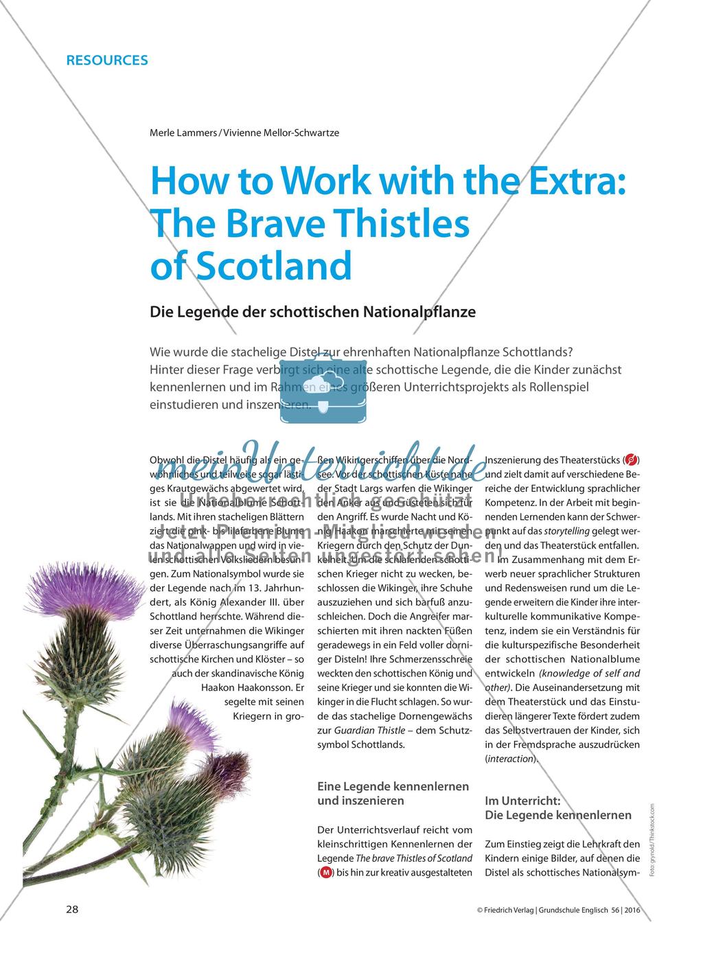 How to Work with the Extra: The Brave Thistles of Scotland - Die Legende der schottischen Nationalpflanze Preview 1