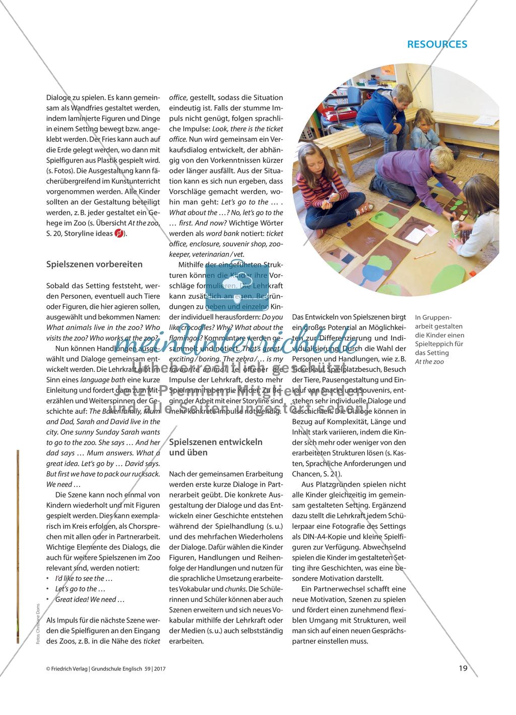 Let’s Visit the Zoo! - Mit der Storyline-Methode kreativ Kommunikationssituationen entwickeln Preview 3