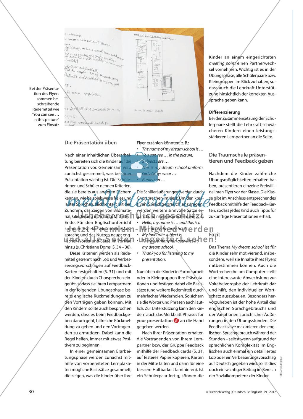 My Dream School - Die eigene Traumschule in einem Flyer präsentieren Preview 3