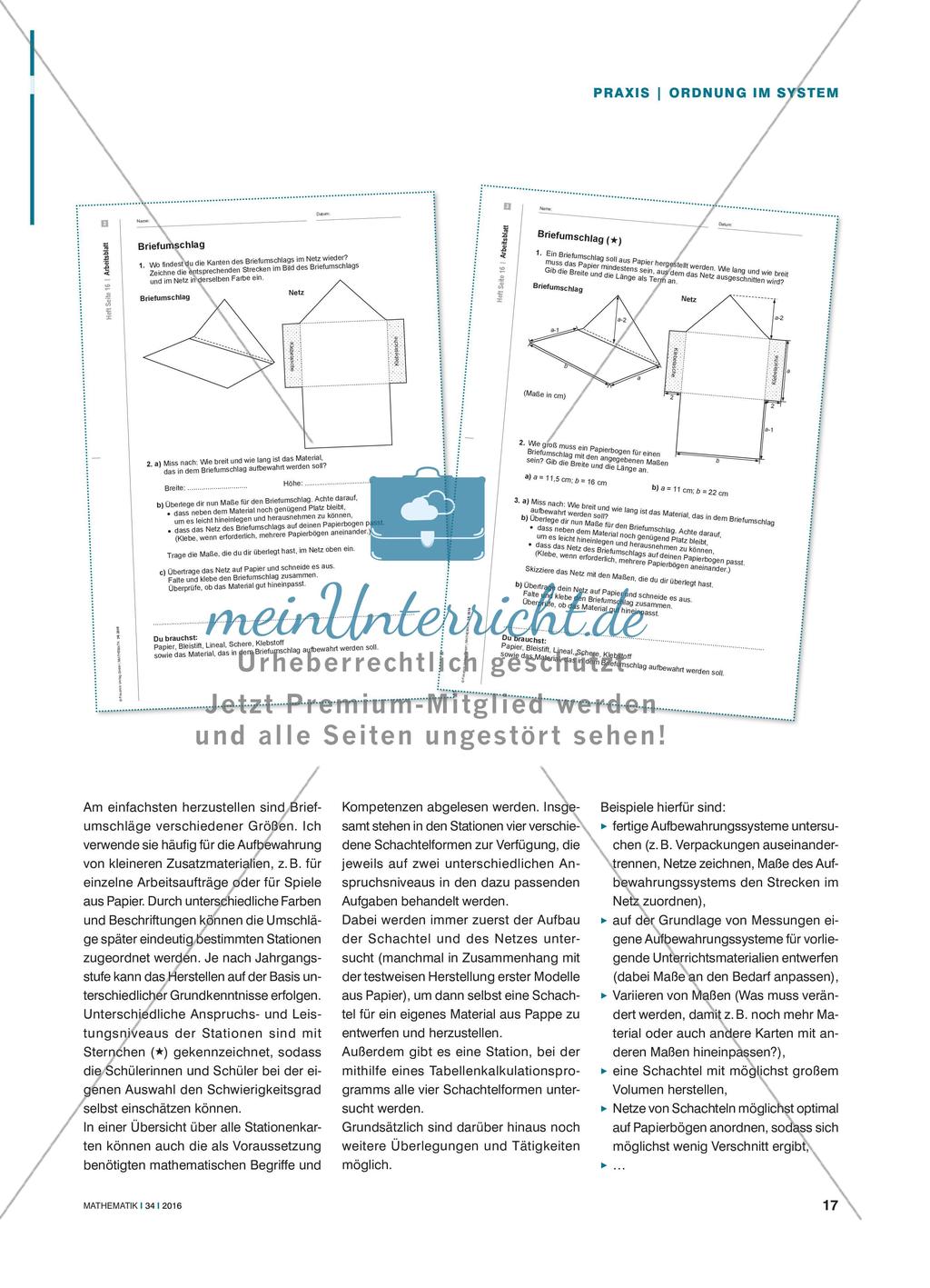 Ordnung im System - Aufbewahrung von Stationenmaterial Preview 2