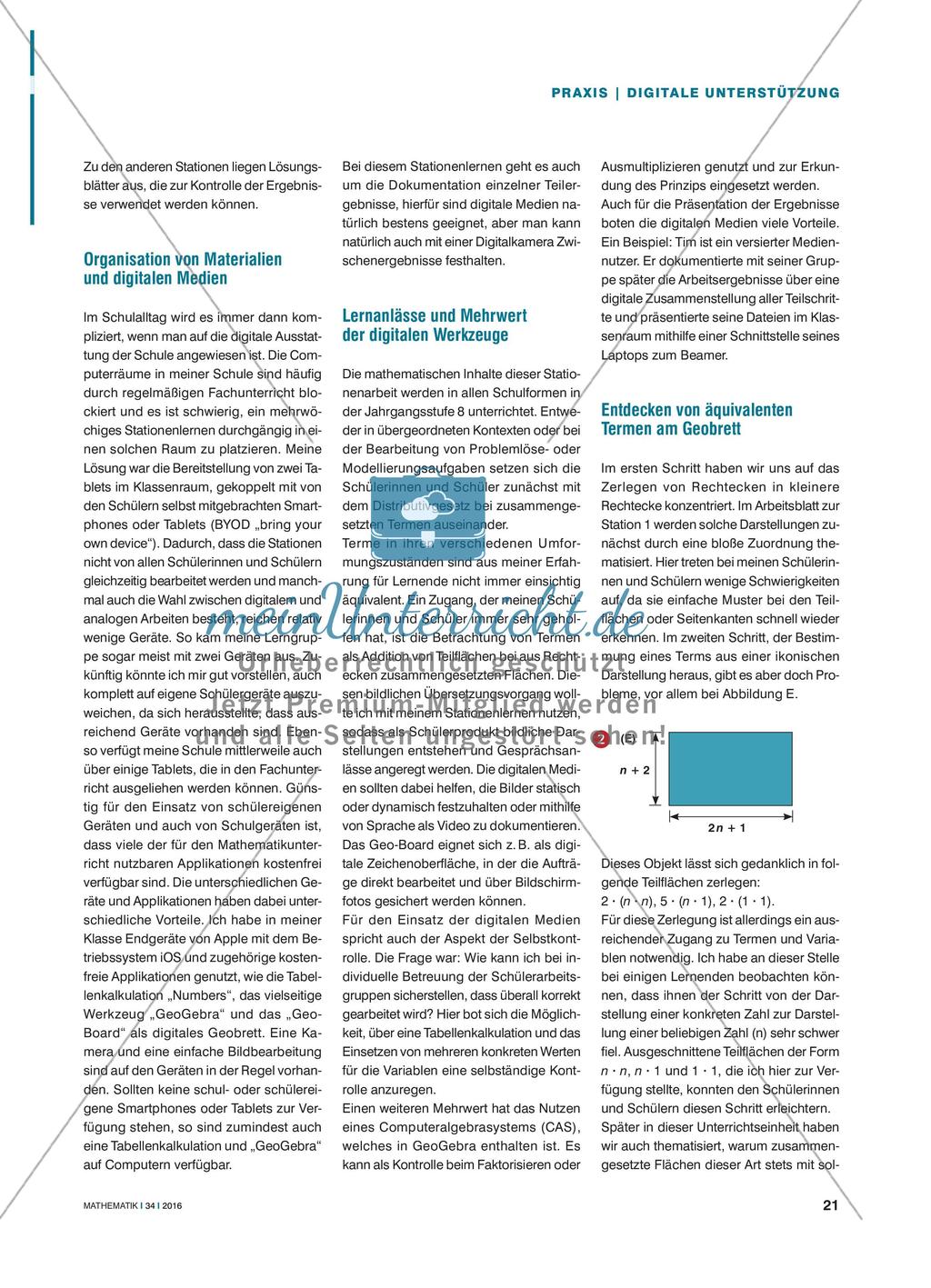 Digitale Unterstützung - Einbeziehung digitaler Werkzeuge in die Stationenarbeit Preview 2