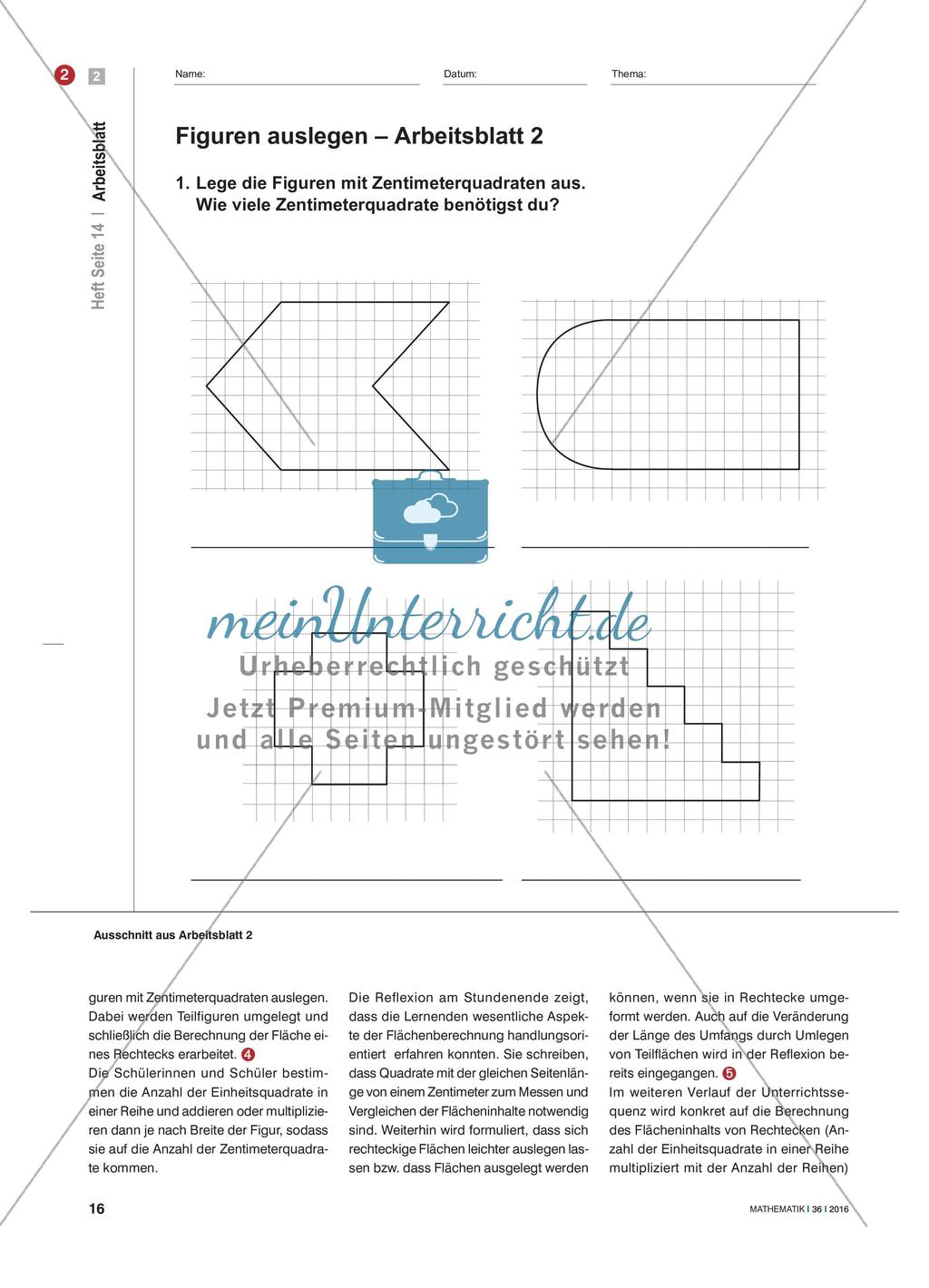 Man braucht mehr kleine Münzen - Durch Auslegen mit Einheitsflächen den Flächeninhalt bestimmen Preview 3