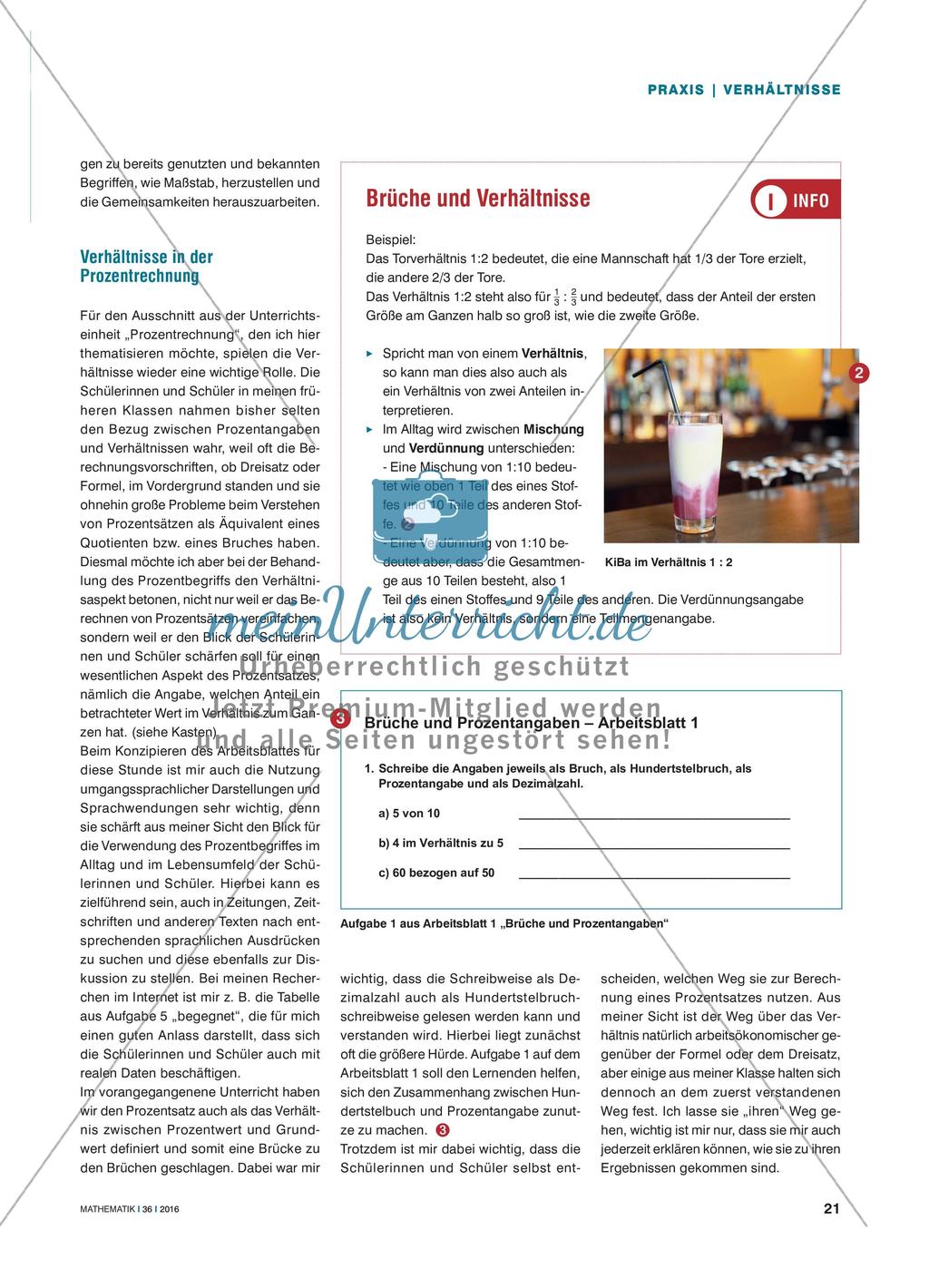 10 % Steigung sind 10 m zu 100 m - Verhältnisse in der Prozentrechnung Preview 2