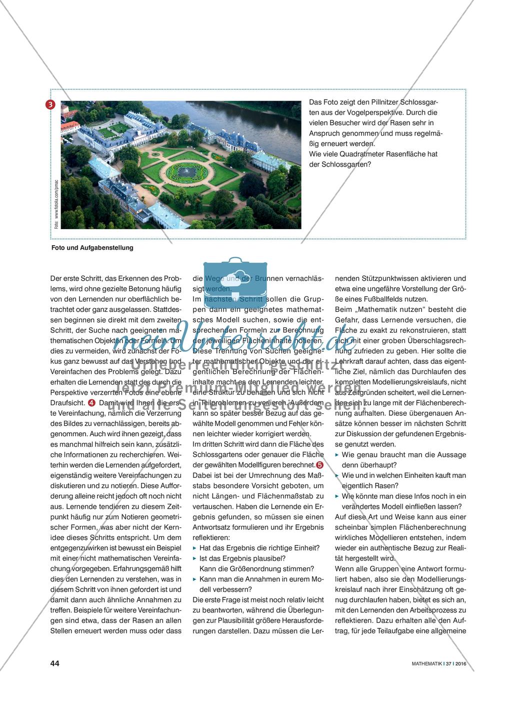 Der Pillnitzer Schlossgarten - Modellieren in Theorie und Praxis Preview 3