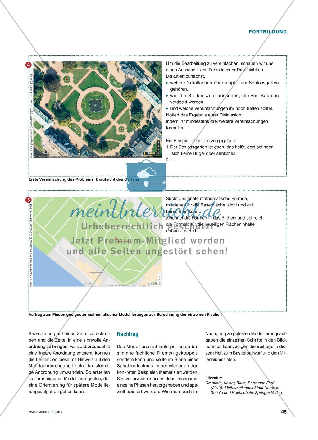 Der Pillnitzer Schlossgarten - Modellieren in Theorie und Praxis Preview 4