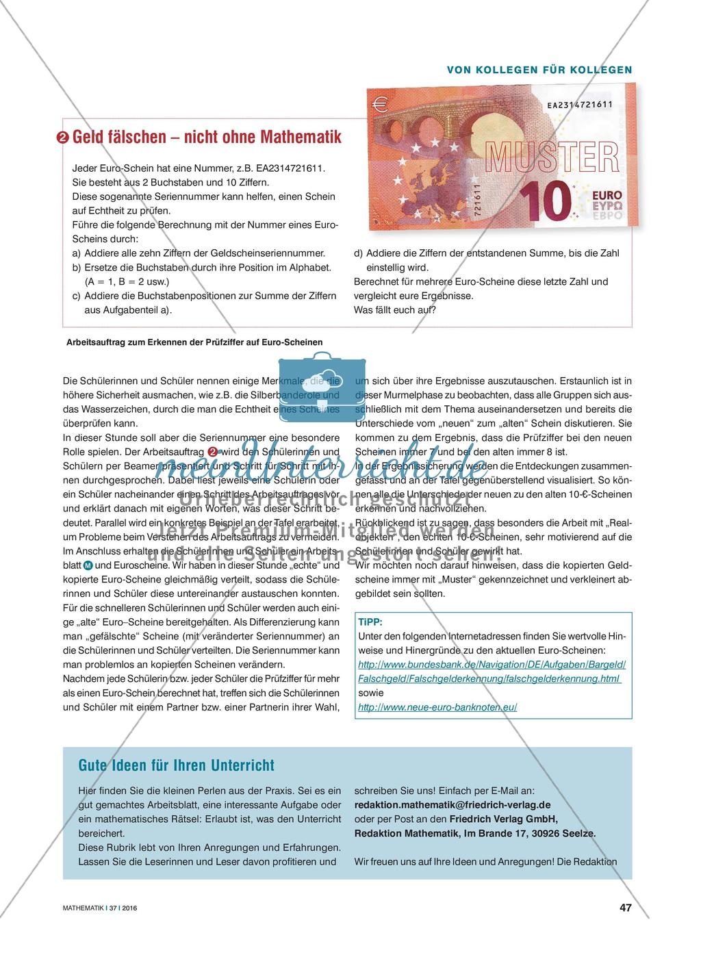Das Geld und die Mathematik – Die neuen Euro-Scheine Preview 2