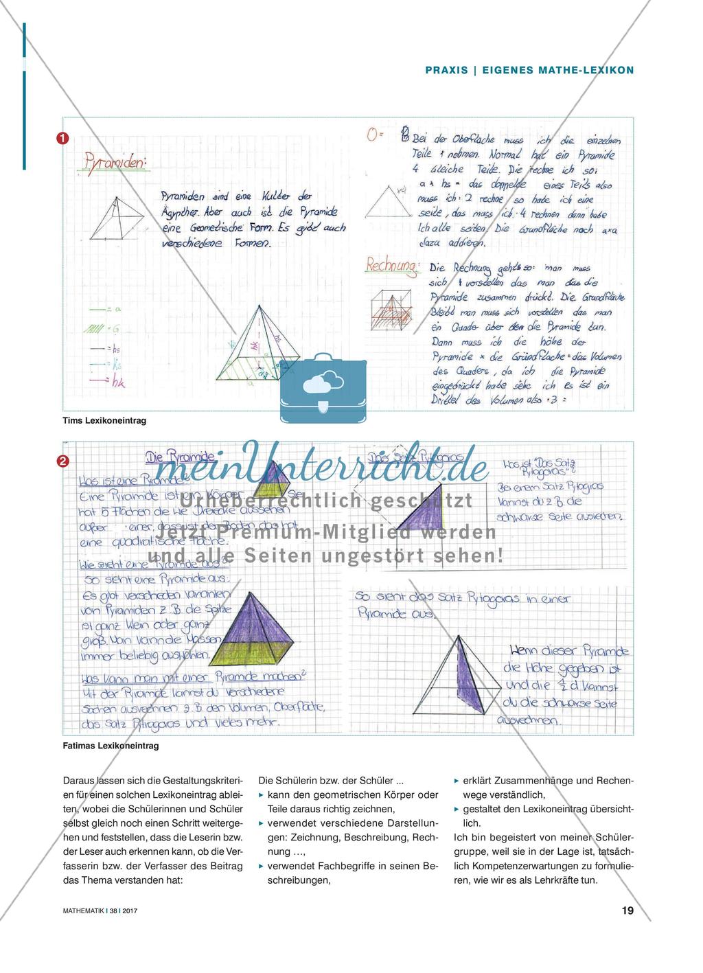 Mein eigenes Mathe-Lexikon - Individualität sichtbar machen am Ende der Unterrichtssequenz Preview 2