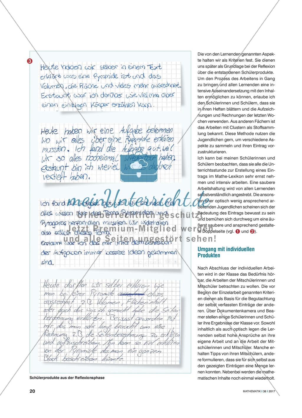 Mein eigenes Mathe-Lexikon - Individualität sichtbar machen am Ende der Unterrichtssequenz Preview 3