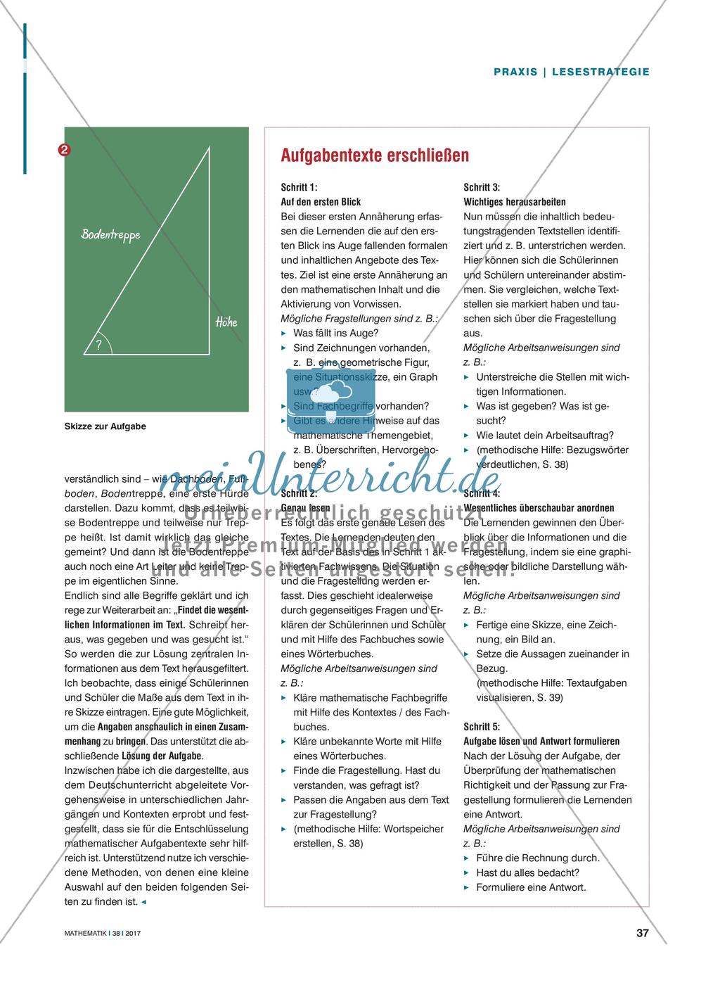 Eine Aufgabe mit Hindernissen - Aufgabentexte mit Hilfe einer Lesestrategie knacken Preview 2
