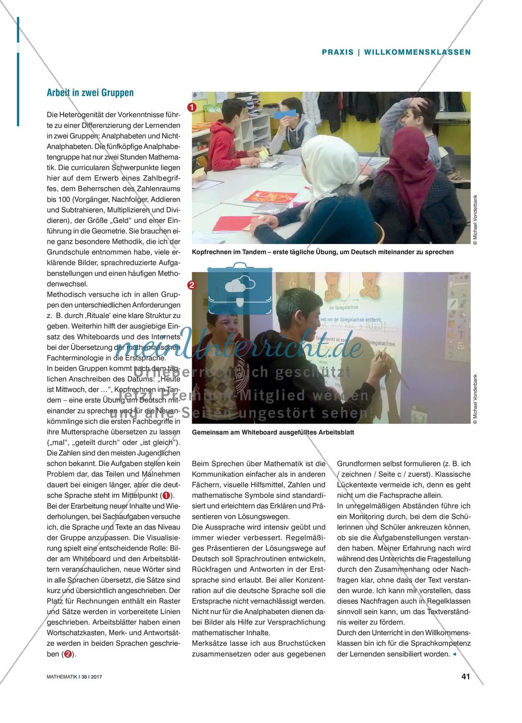 Deutsch reden über Mathematik - Mathematikunterricht in Willkommensklassen Preview 2
