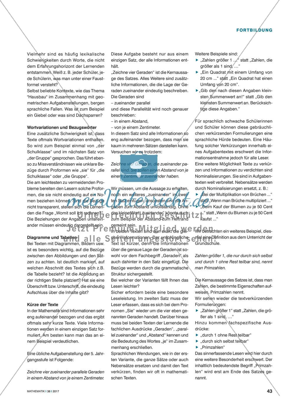 „Das verstehe ich nicht!“ - Aufgabentexte für Schülerinnen und Schüler verständlich formulieren Preview 2