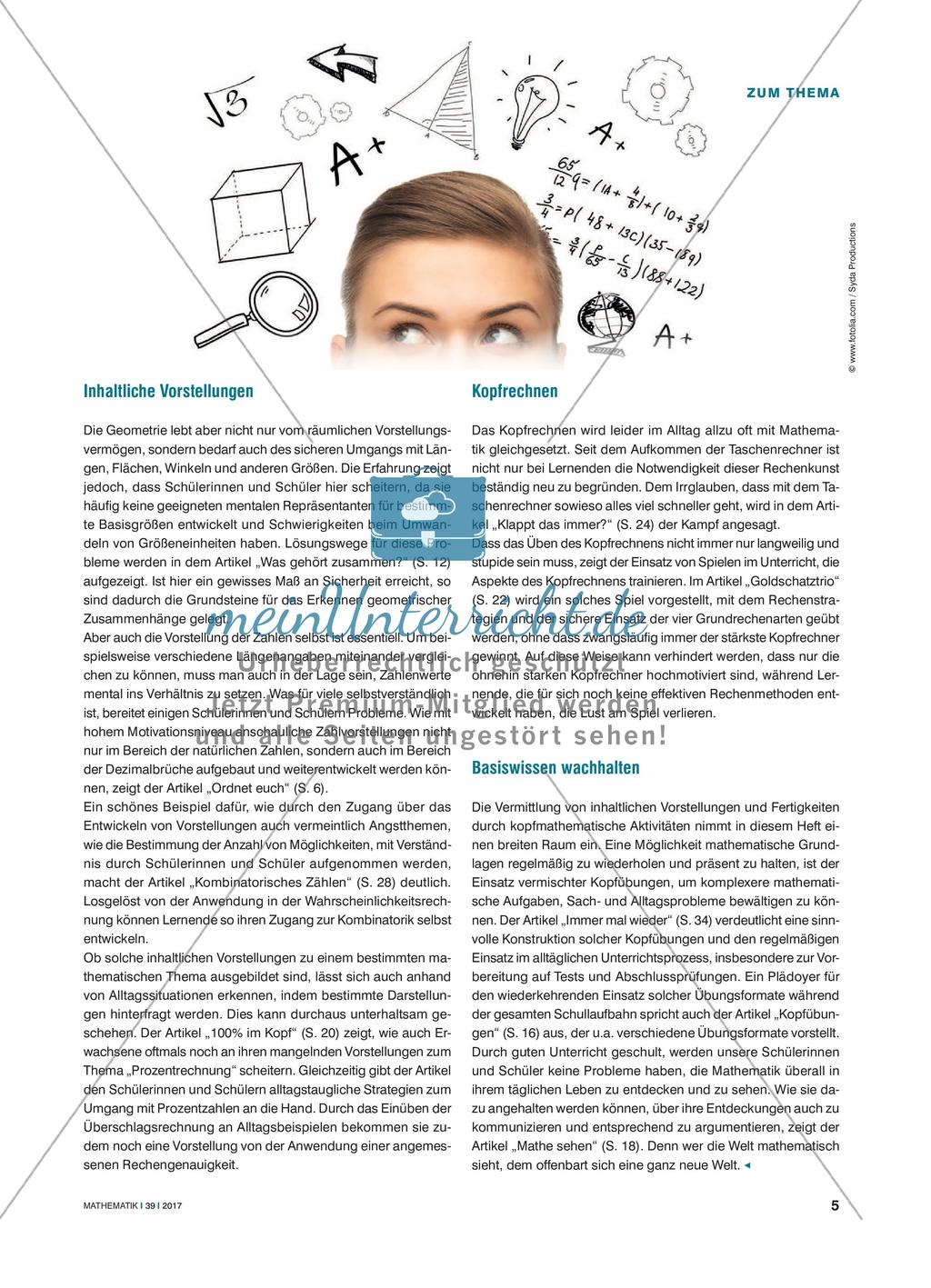 Mathematik im Kopf Preview 2