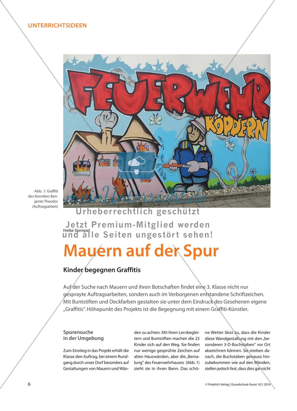 Mauern auf der Spur - Kinder begegnen Graffitis Preview 1