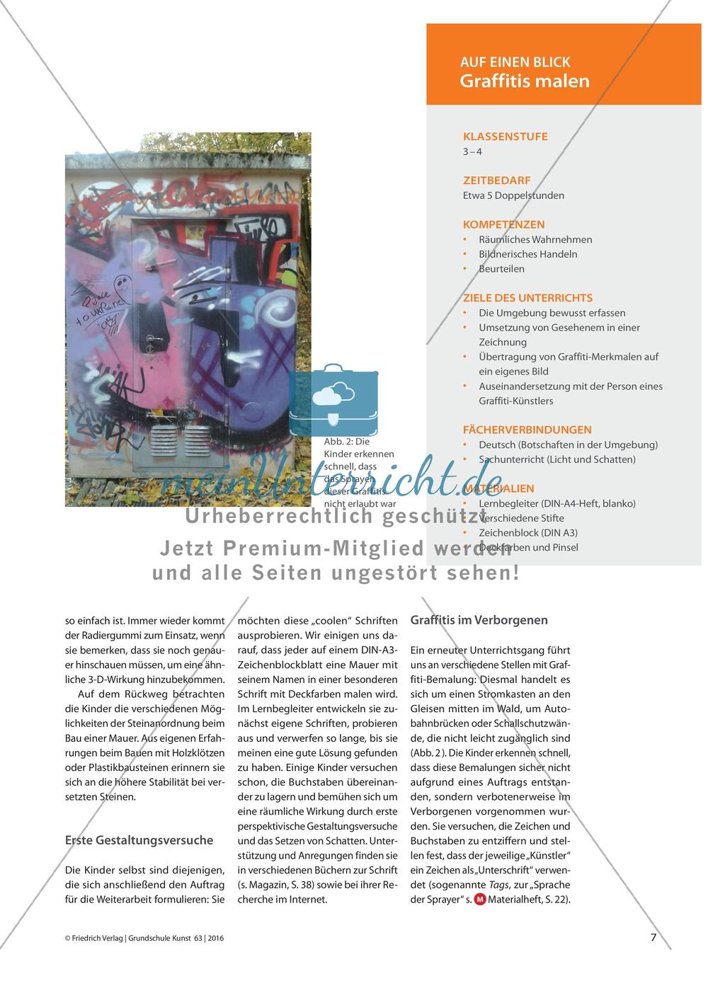 Mauern auf der Spur - Kinder begegnen Graffitis Preview 2