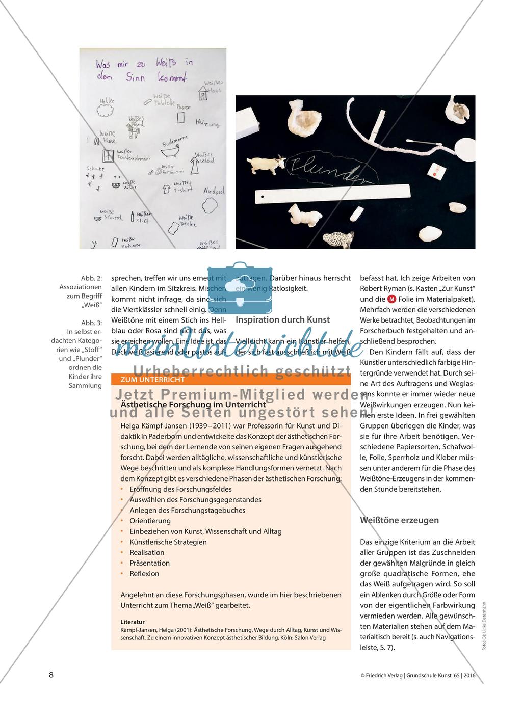 Dem Phänomen „Weiß“ auf der Spur - Erkundungen nach dem Prinzip des Forschenden Lernens Preview 3