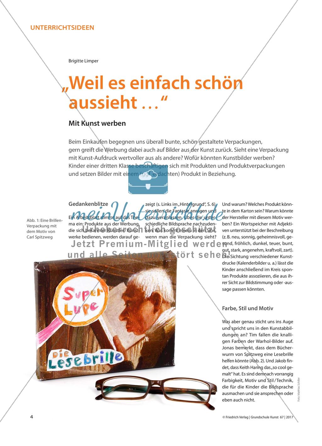 „Weil es einfach schön aussieht …“ - Mit Kunst werben Preview 1