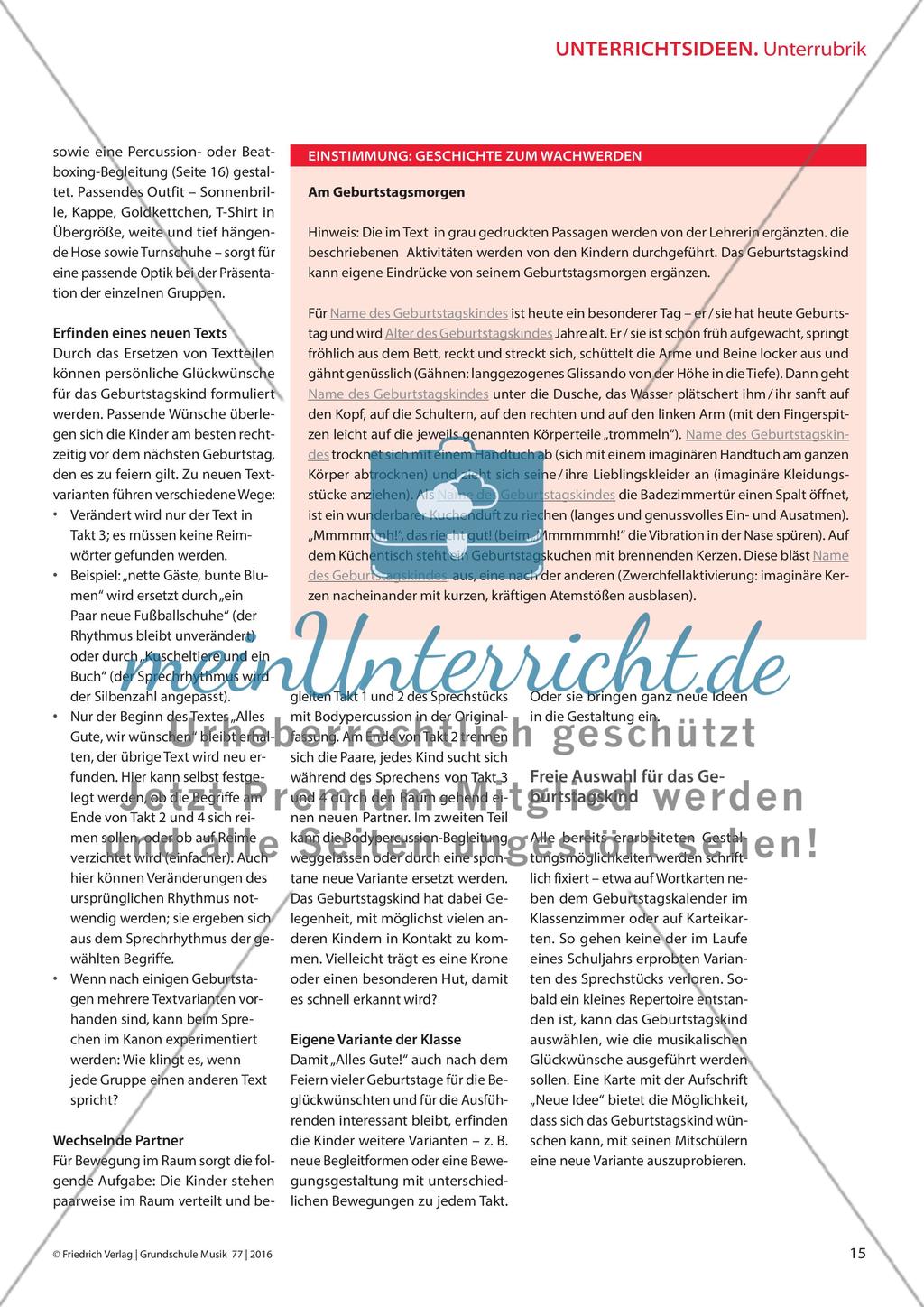 „Alles Gute!“ - Geburtstagswünsche als Sprechkanon Preview 4