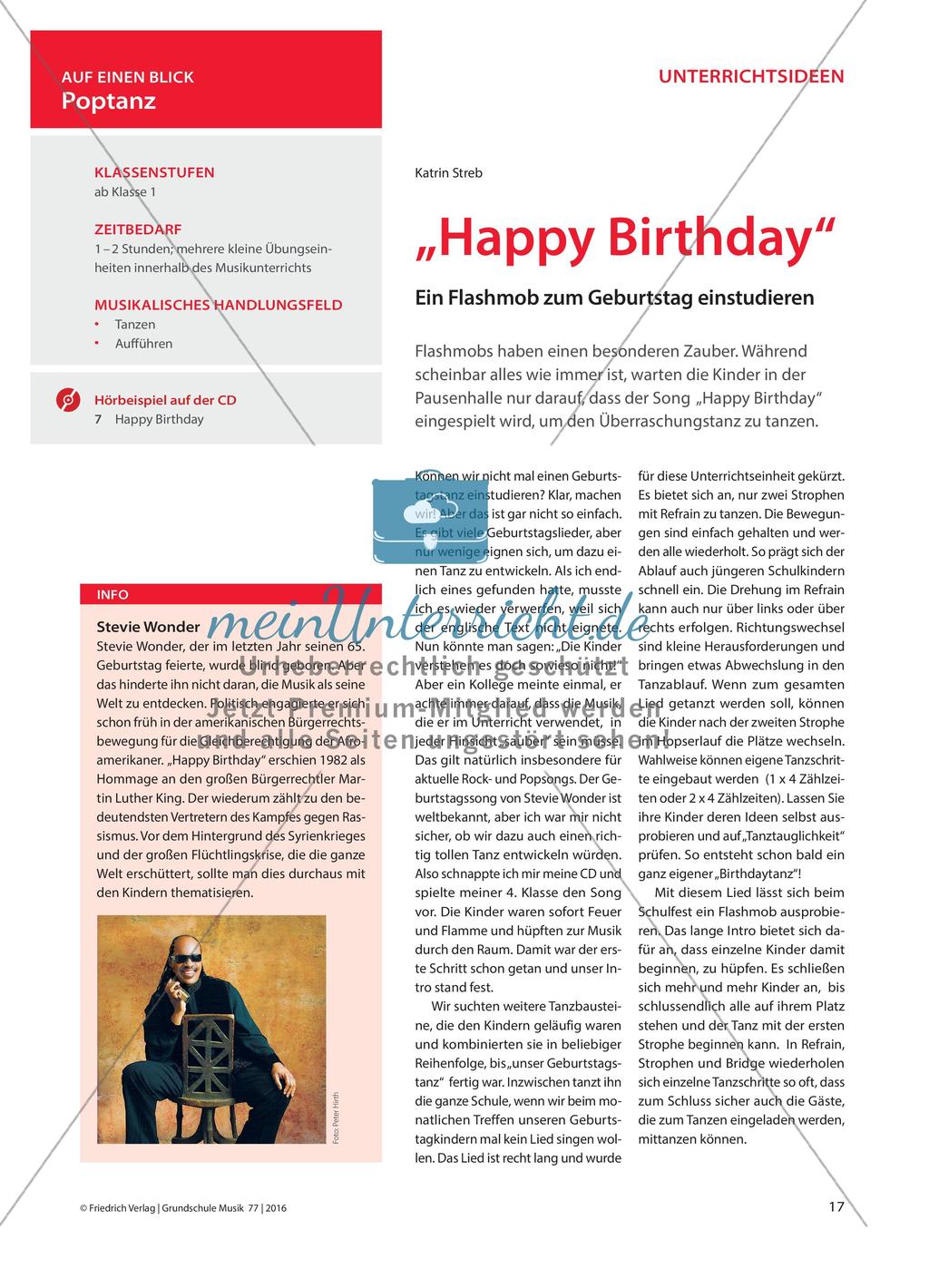 „Happy Birthday“ - Ein Flashmob zum Geburtstag einstudieren Preview 1
