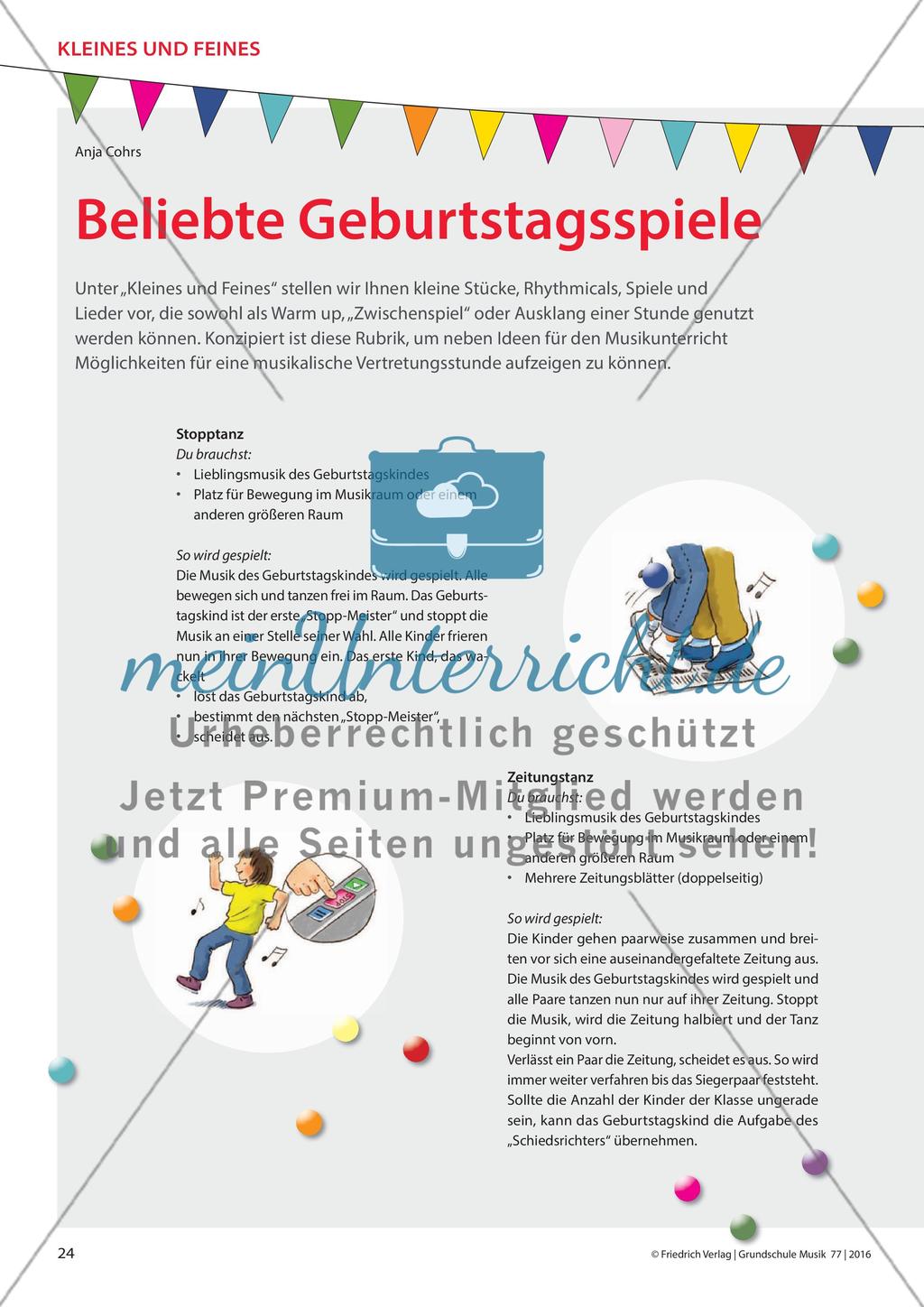 Beliebte Geburtstagsspiele Preview 1