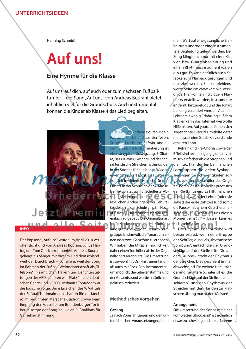 Auf uns! - Eine Hymne für die Klasse Preview 1