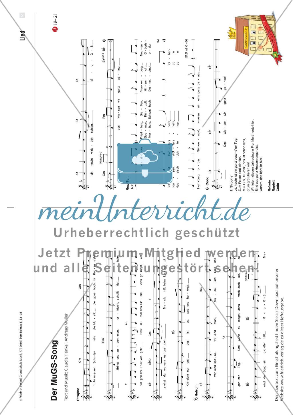 Jubiläum in der Grundschule - Der Festsong der Musikalischen Grundschulen aus Hessen Preview 4