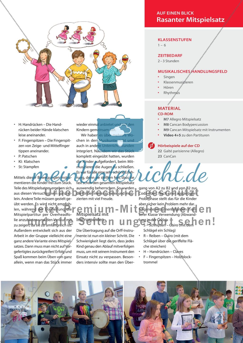 Cancan - Eine rasante Mitspielpartitur für die Klasse Preview 2