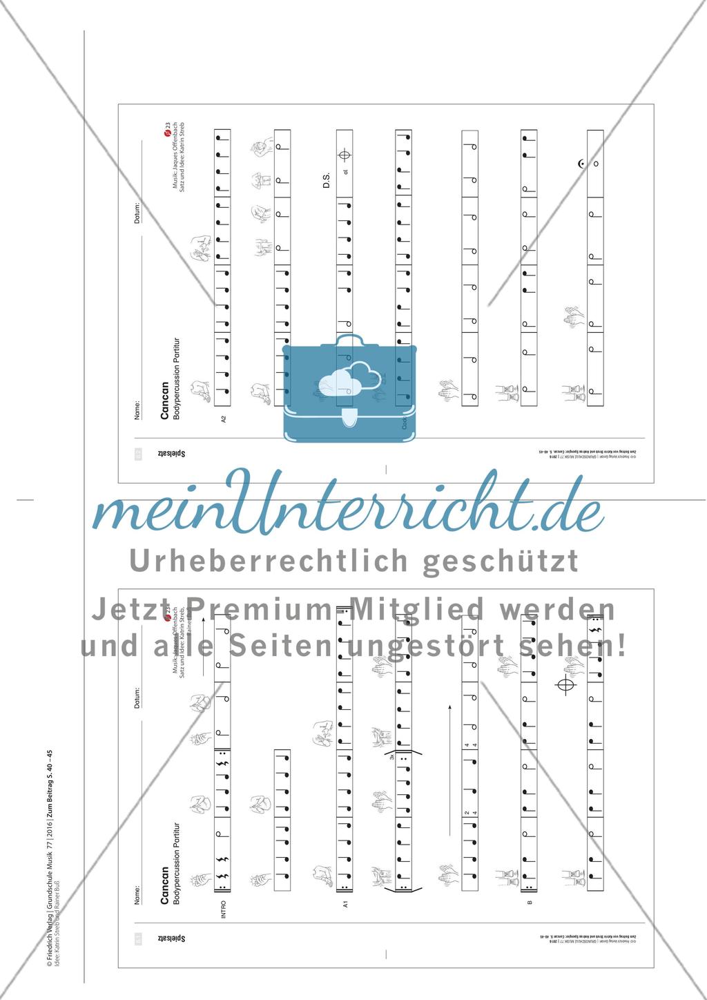 Cancan - Eine rasante Mitspielpartitur für die Klasse Preview 5