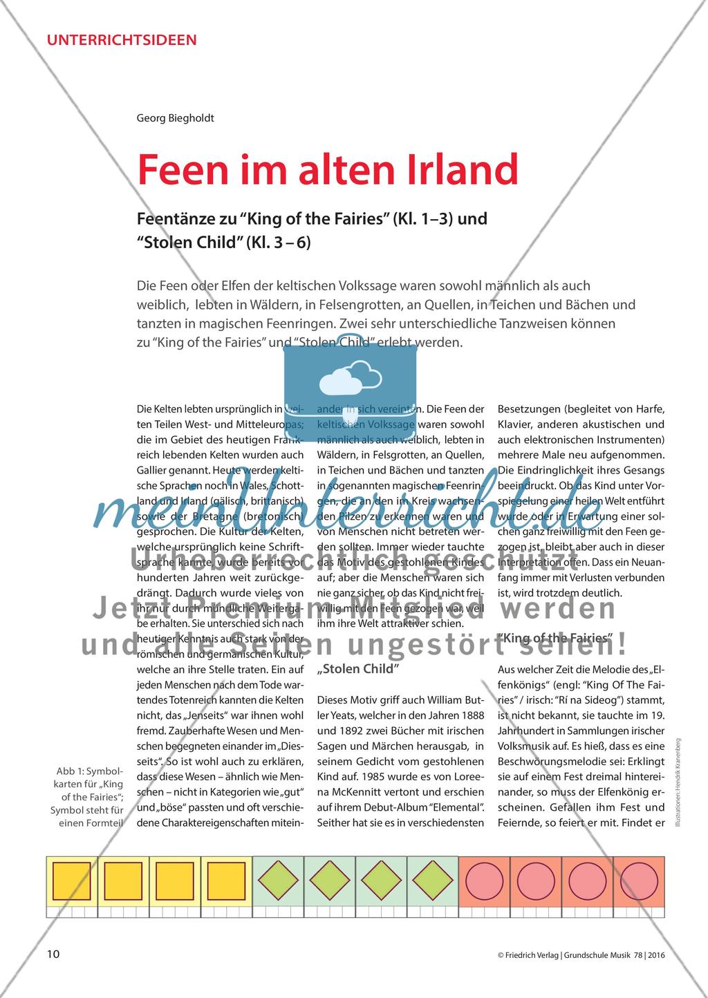 Feen im alten Irland - Feentänze zu “King of the Fairies” (Kl. 1–3) und “Stolen Child” (Kl. 3 – 6) Preview 1