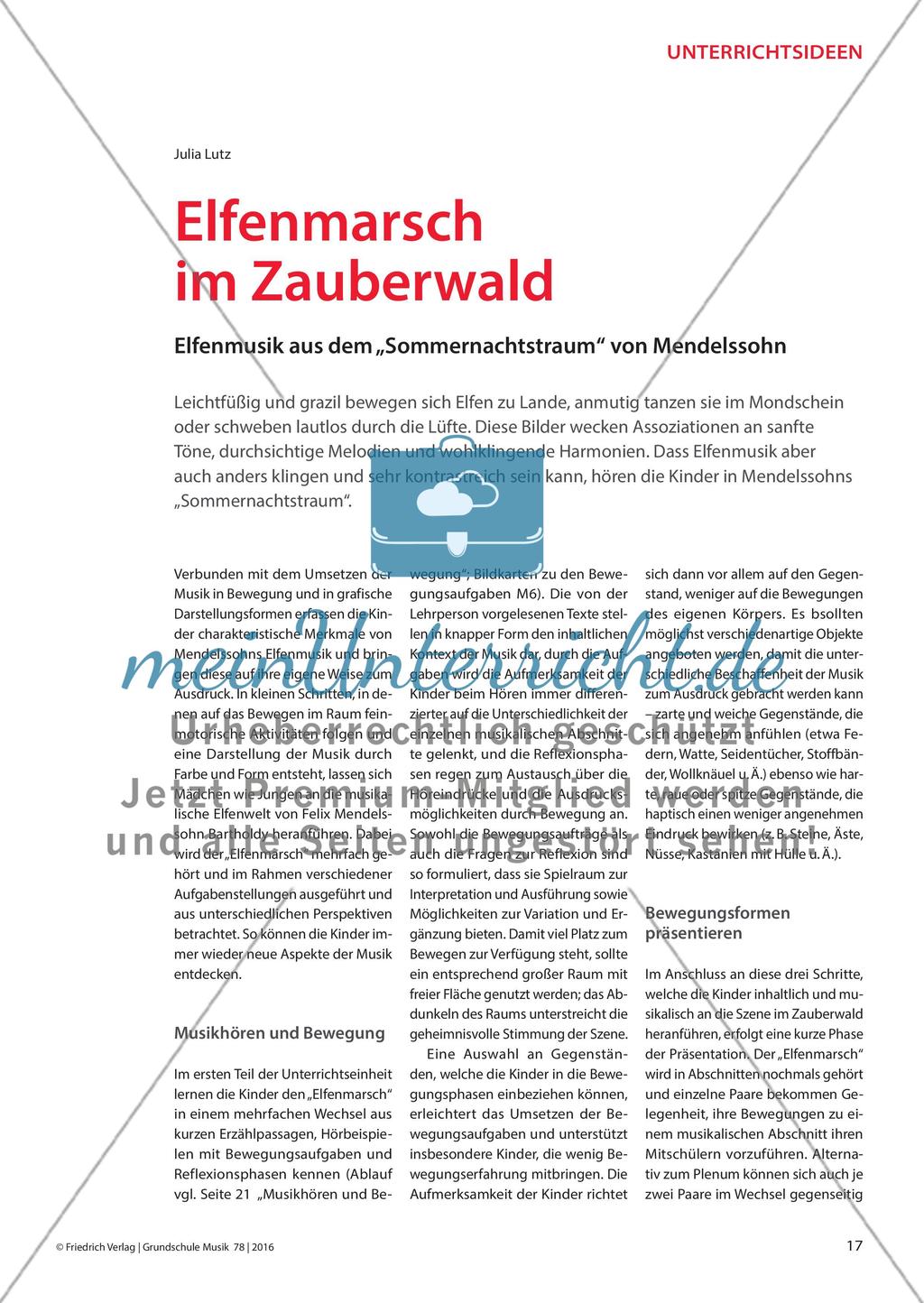 Elfenmarsch im Zauberwald - Elfenmusik aus dem „Sommernachtstraum“ von Mendelssohn Preview 1