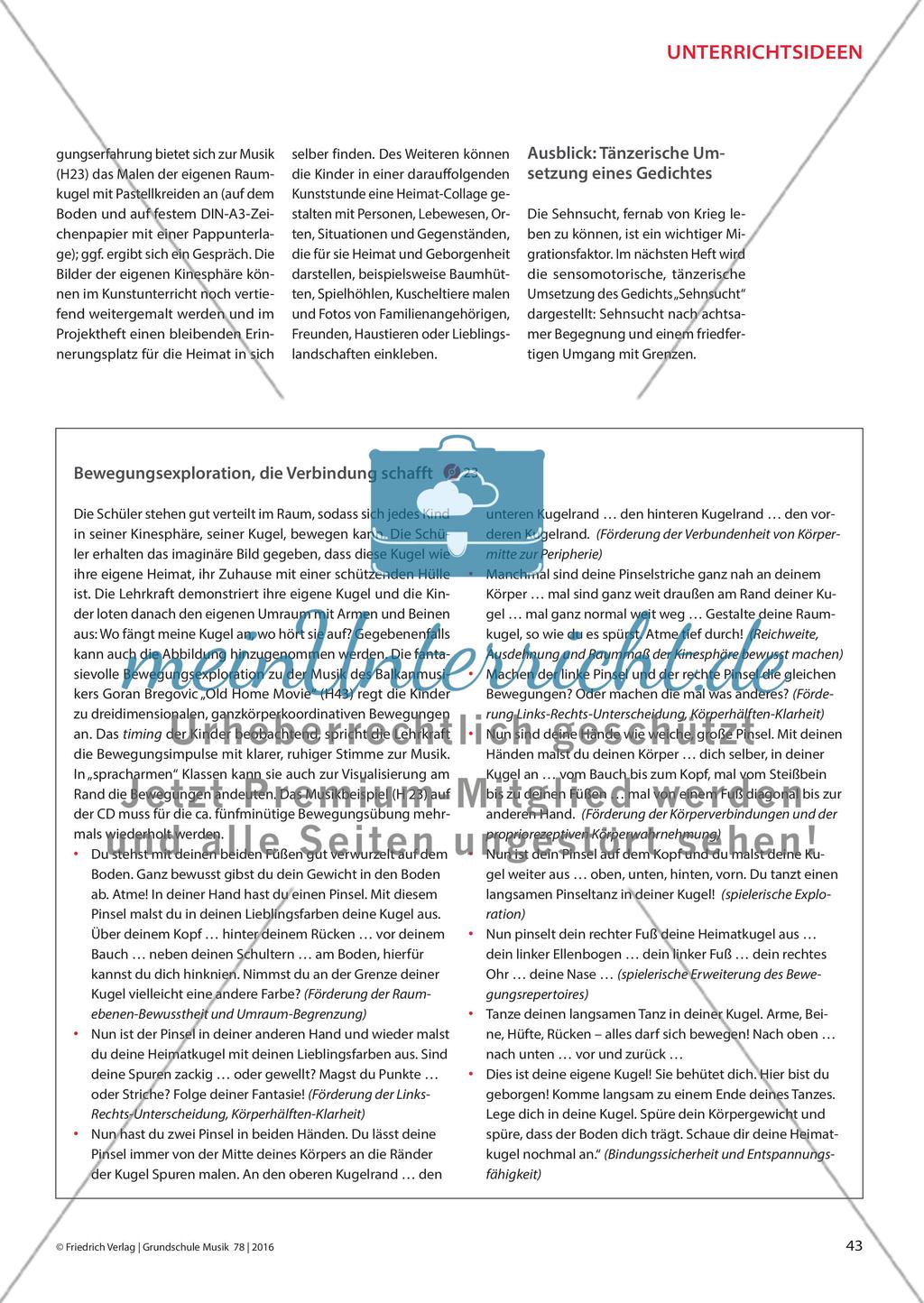Bewegung in der Kugel - Teil 1: Bewegungsimprovisationen zum Thema „Heimat und Wurzeln” Preview 4