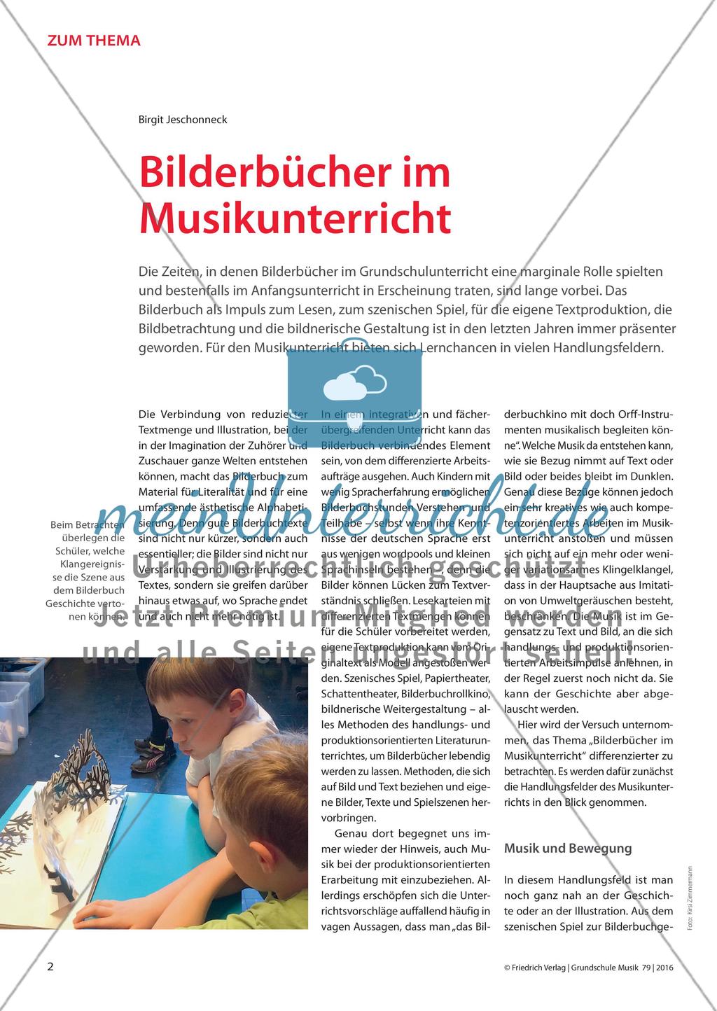 Bilderbücher im Musikunterricht Preview 1
