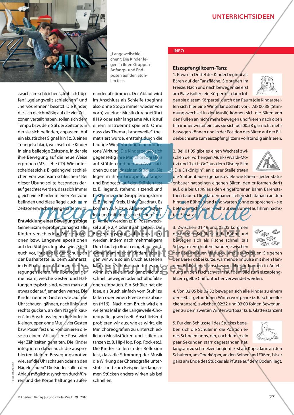 Glitzernde Eiszapfen und schleichende Langeweile - Bewegung zum Bilderbuch „Der Bär und das Wörterglitzern“ Preview 4