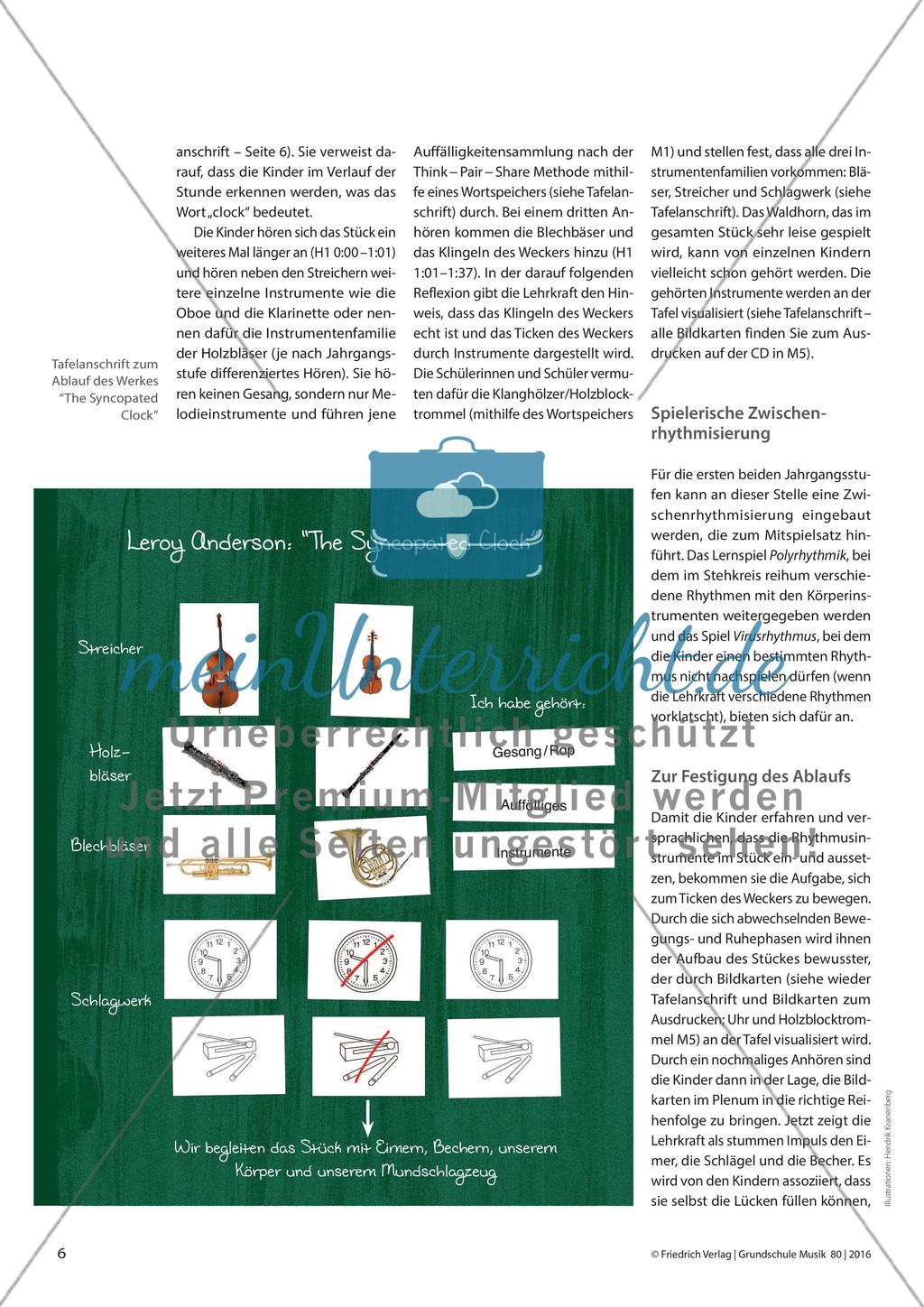 „The Syncopated Clock“ - Das Orchesterwerk mit Vocal- und Bodypercussion, Bechern und Eimern rhythmisch begleiten Preview 3