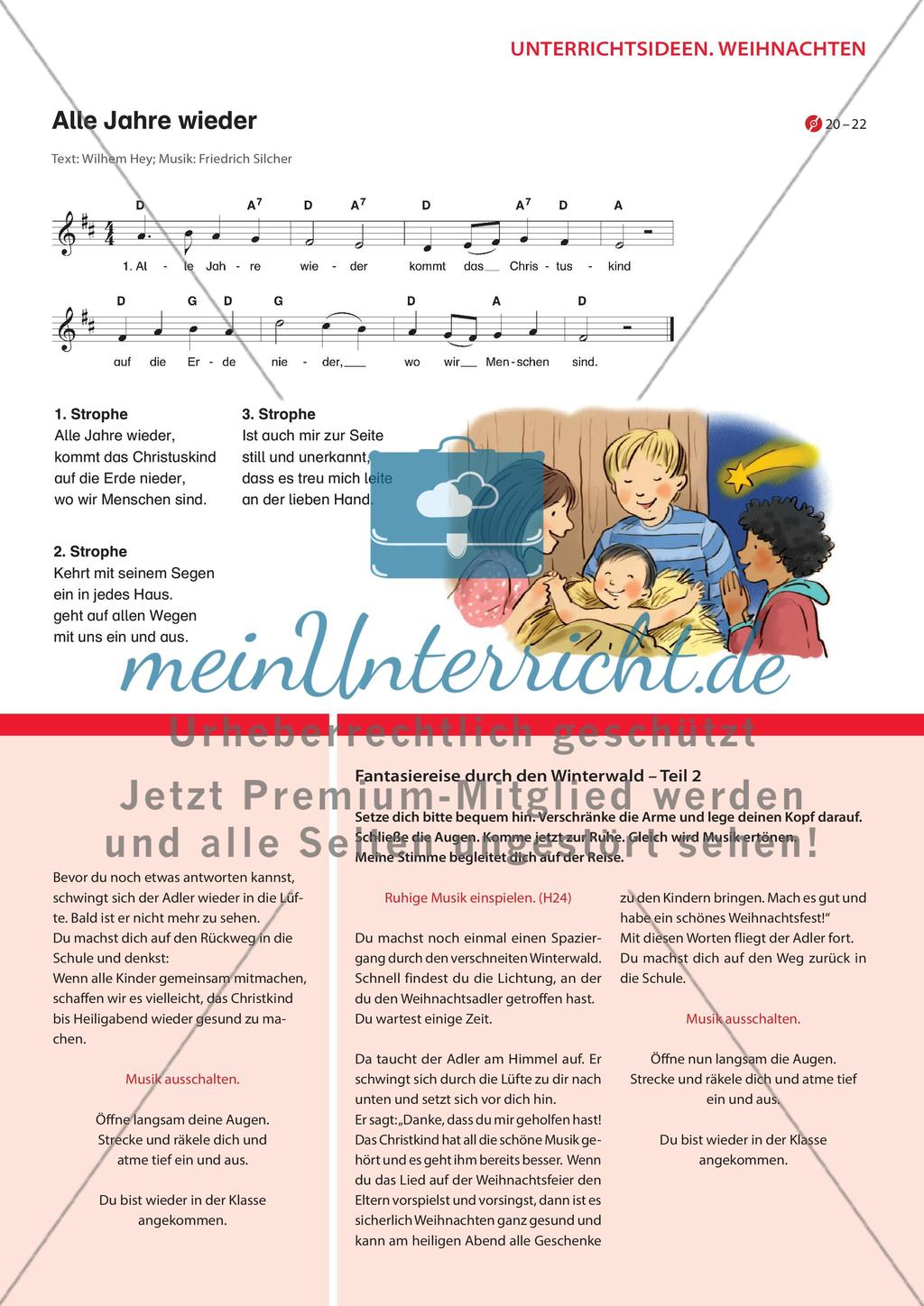 Alle Jahre wieder - Ein Adventslied als Sing- und Mitspielstück im Musikunterricht Preview 4
