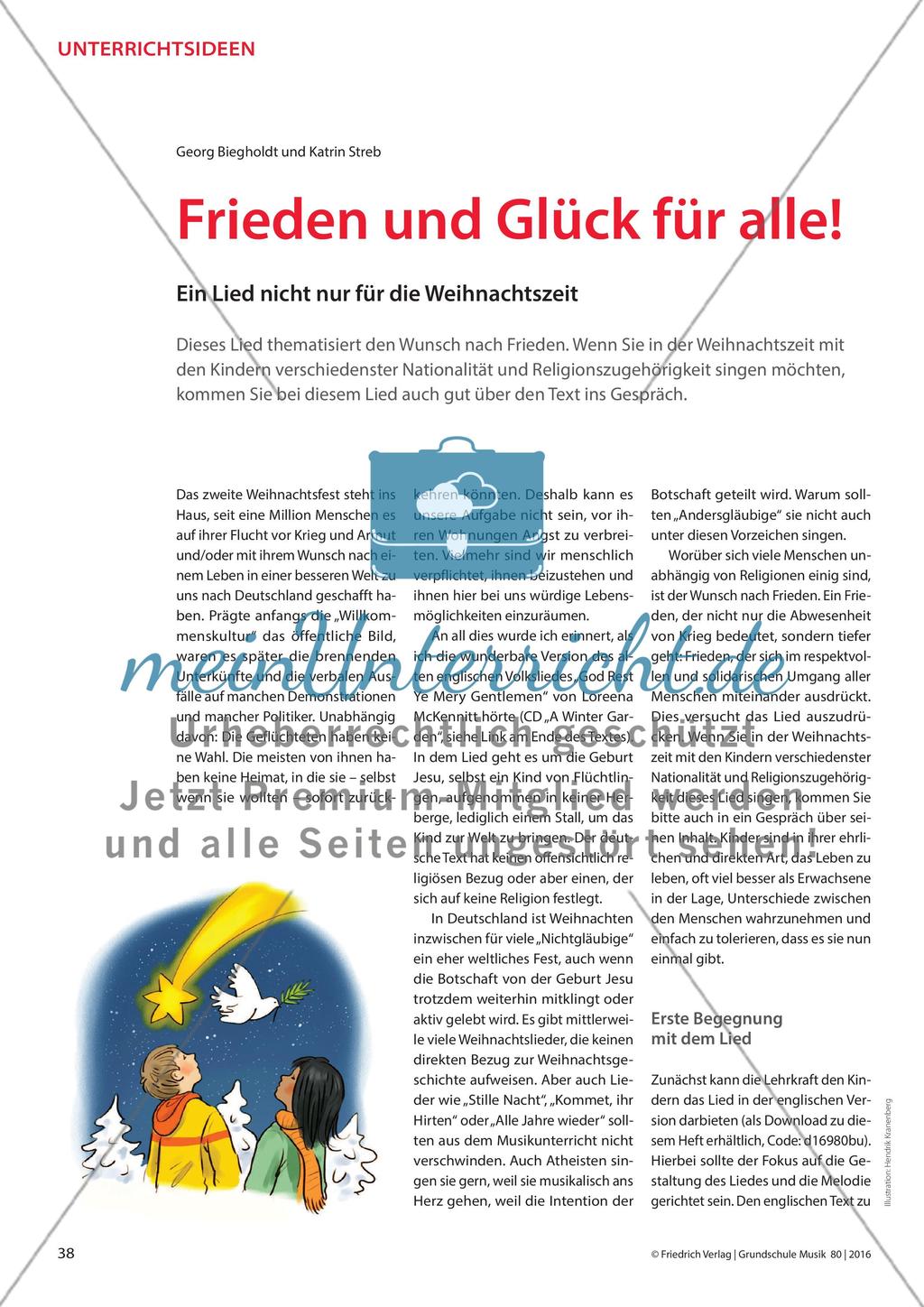Frieden und Glück für alle! - Ein Lied nicht nur für die Weihnachtszeit Preview 1