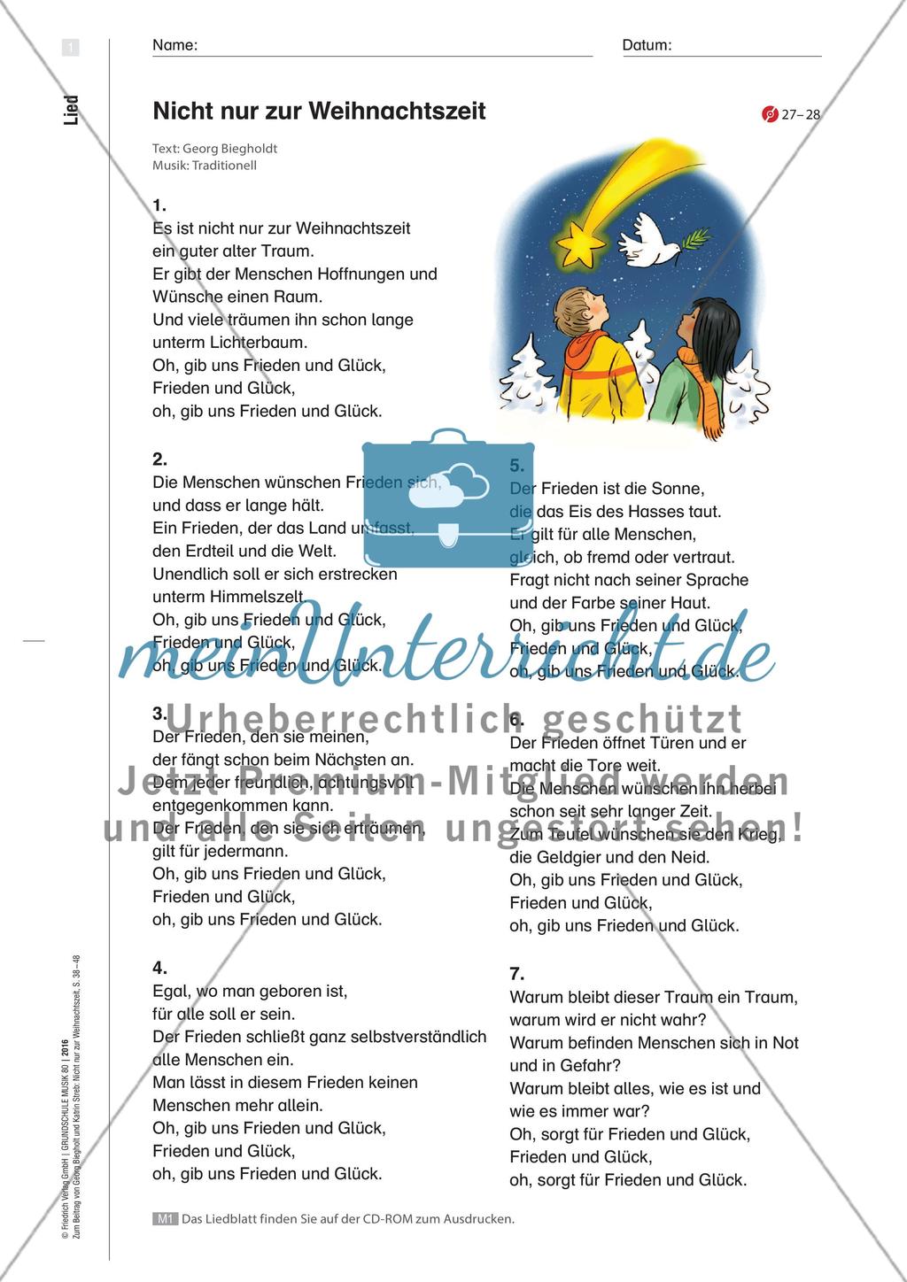 Frieden und Glück für alle! - Ein Lied nicht nur für die Weihnachtszeit Preview 4