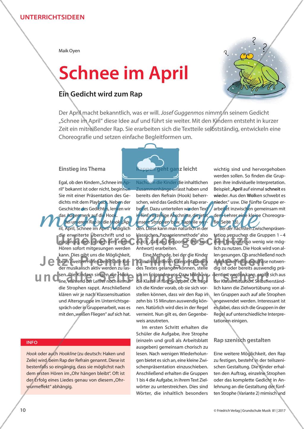 Schnee im April - Ein Gedicht wird zum Rap Preview 1