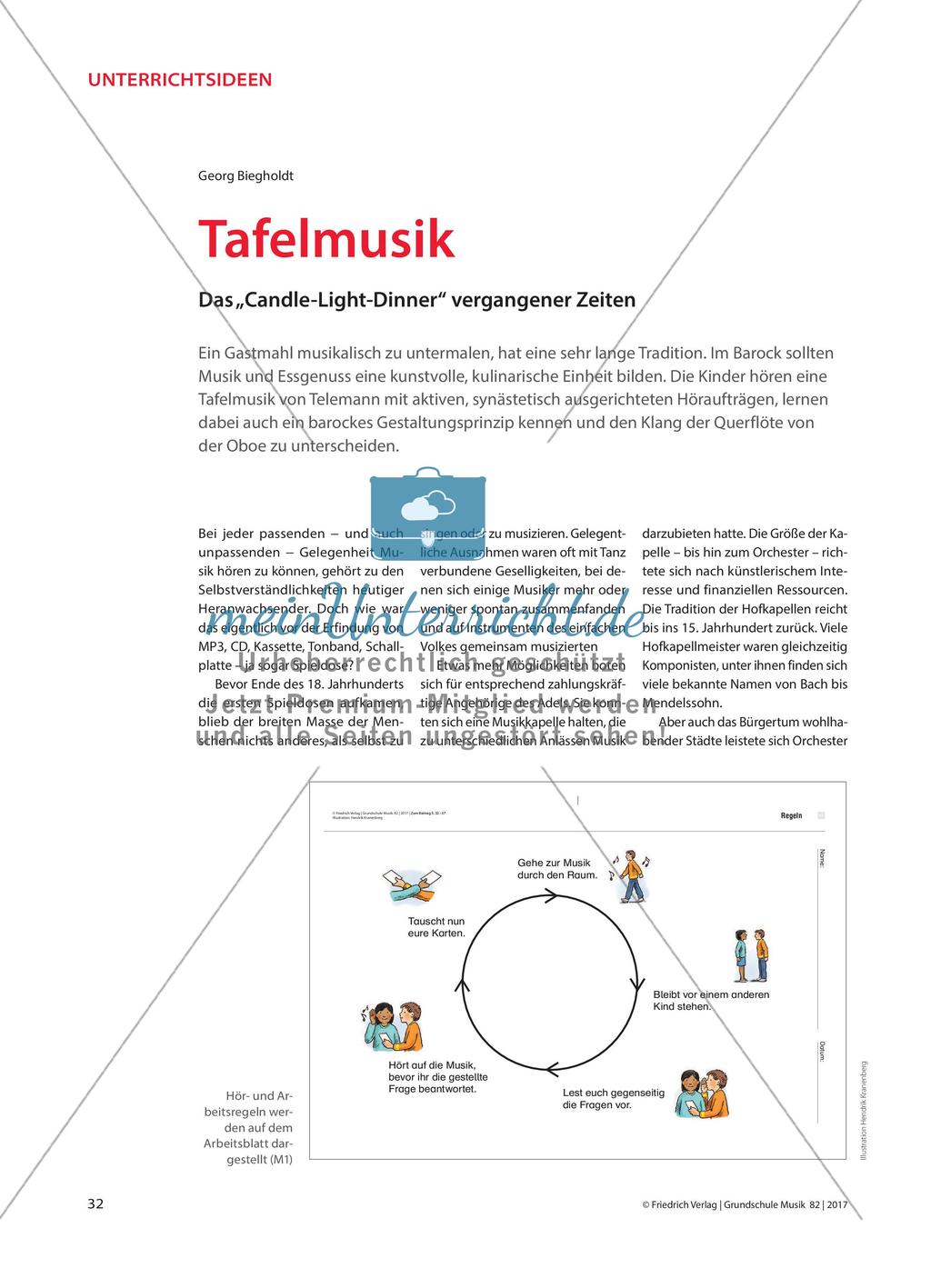 Tafelmusik - Das „Candle-Light-Dinner“ vergangener Zeiten Preview 1